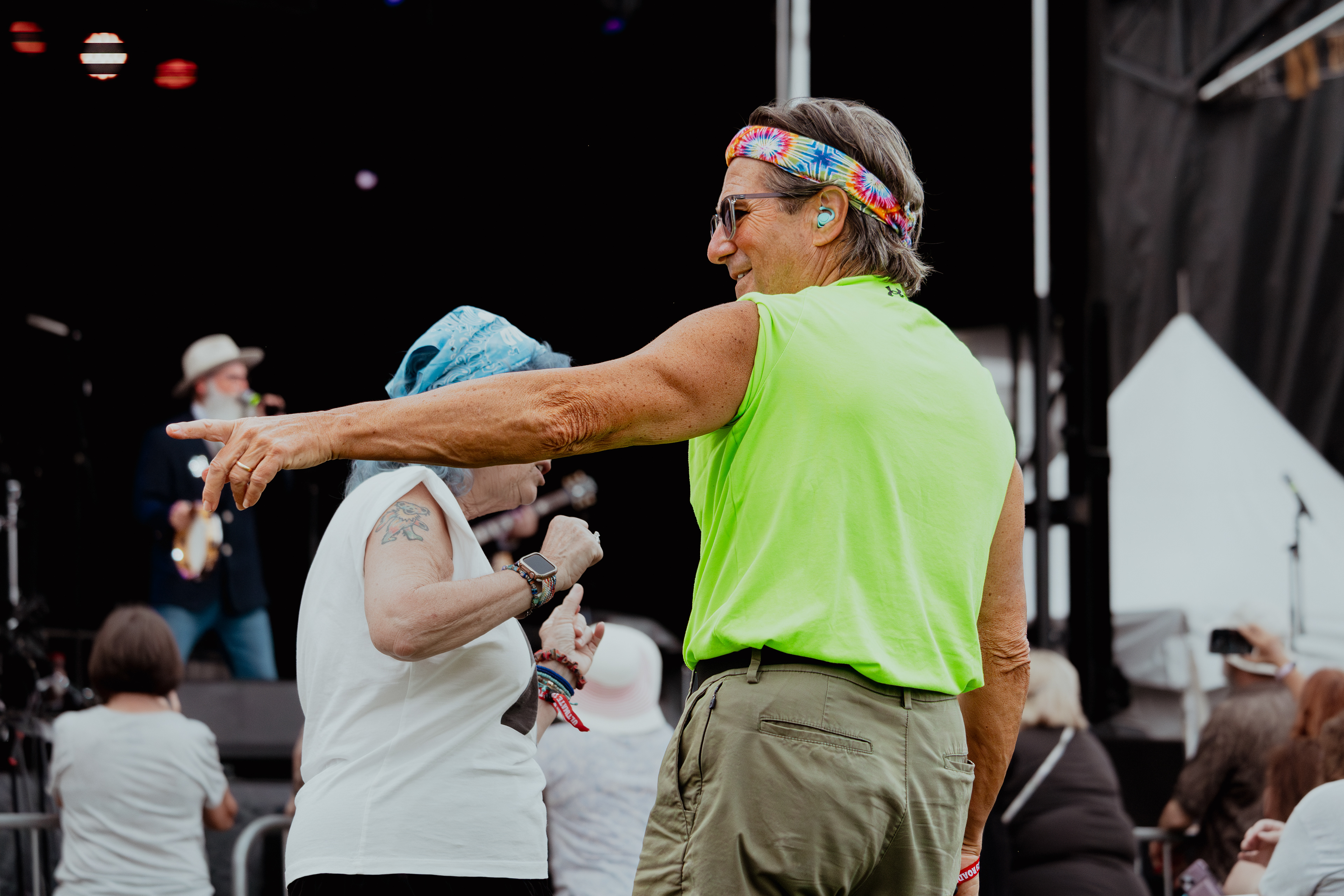 People Enjoying the Music at Abbey Road on The River. May 25th, 2024/Aspen Hester