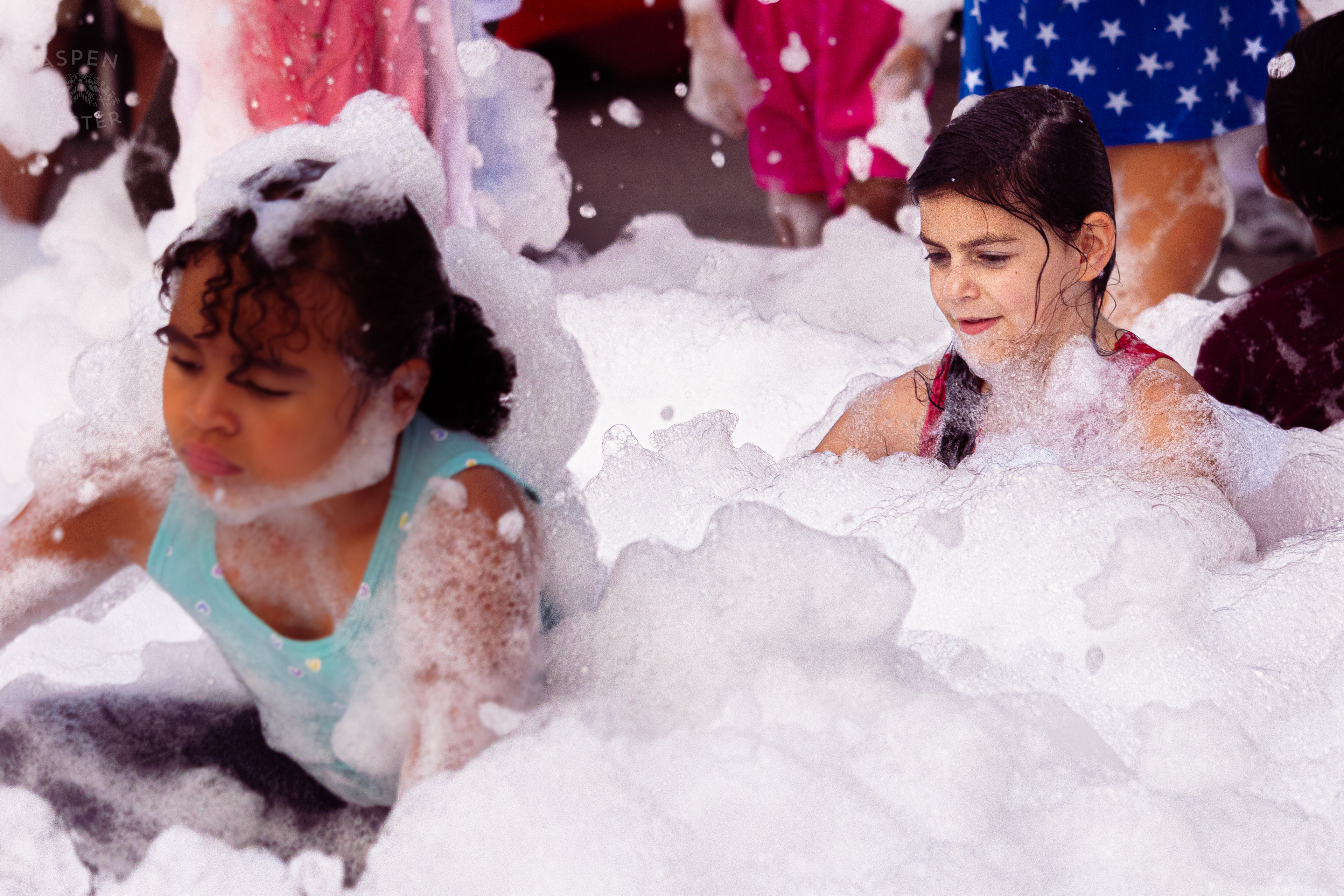 Kids Playing in the Bubble Party at Waterfront Park Fourth of July. July 4th, 2024/Aspen Hester