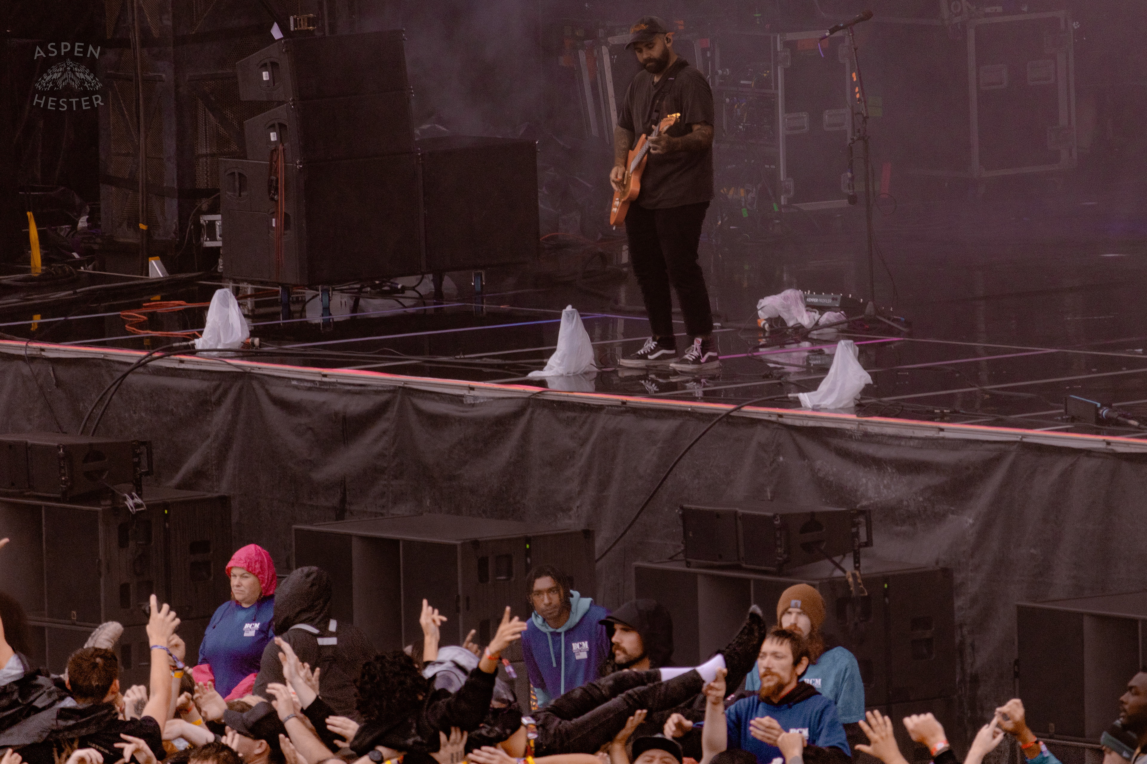 Sleeping with Sirens During Their Set at Louder than Life’s Saturday Shows. September 28th, 2024/Aspen Hester 