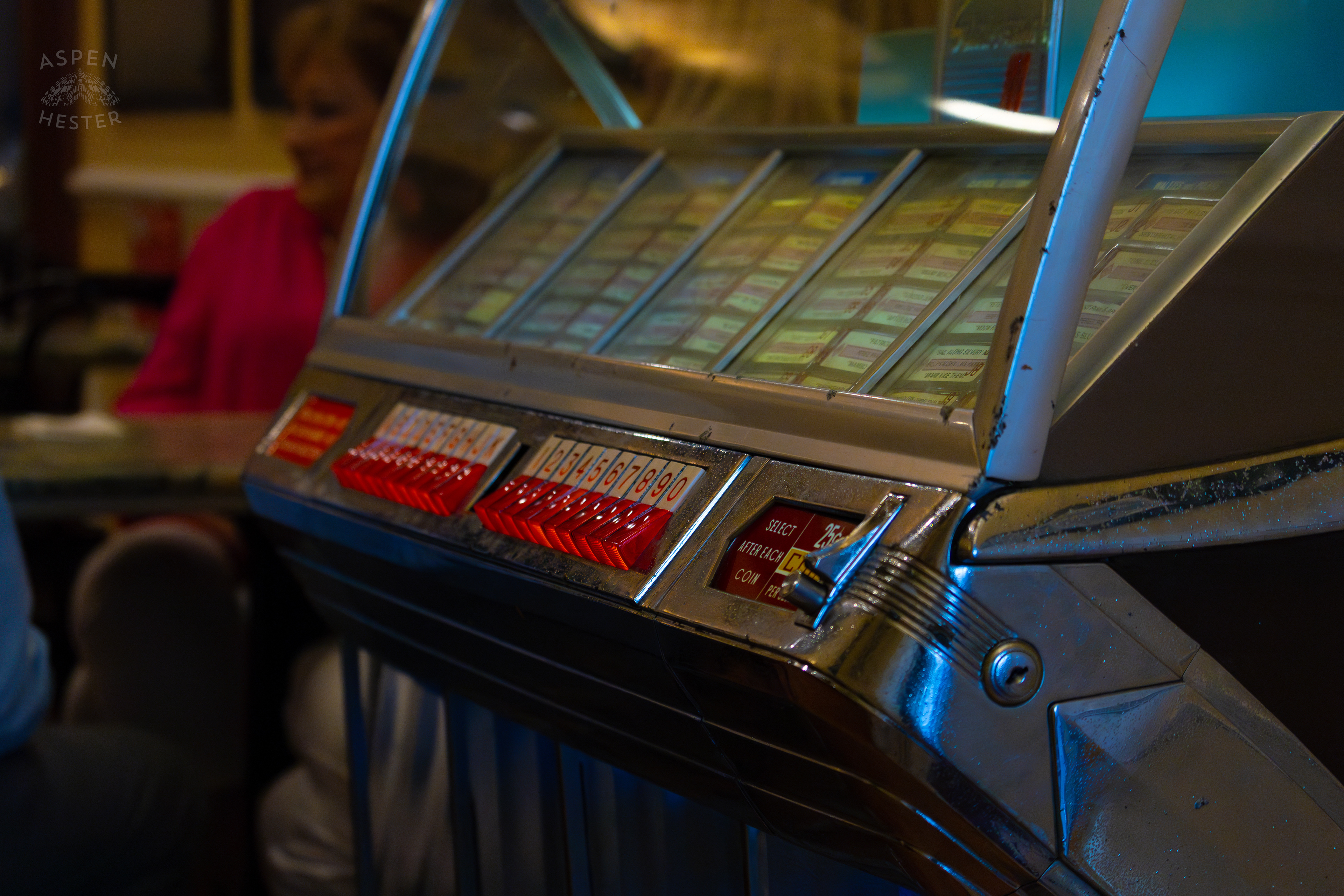 Juke Box in Leopold's Ice Cream In Savannah Georgia. June 24th, 2024/Aspen Hester