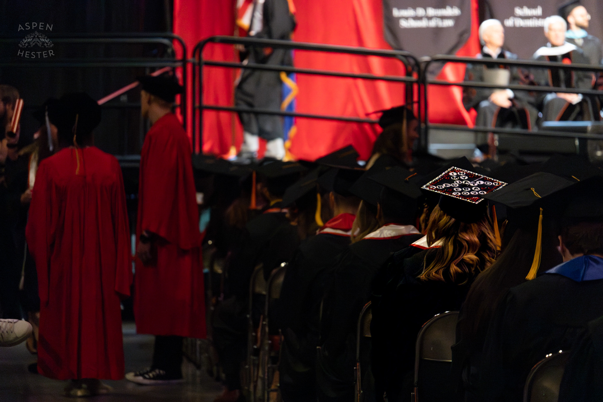 Graduation Cap at UofL's 2024 Spring Graduation. May 11th, 2024/Aspen Hester