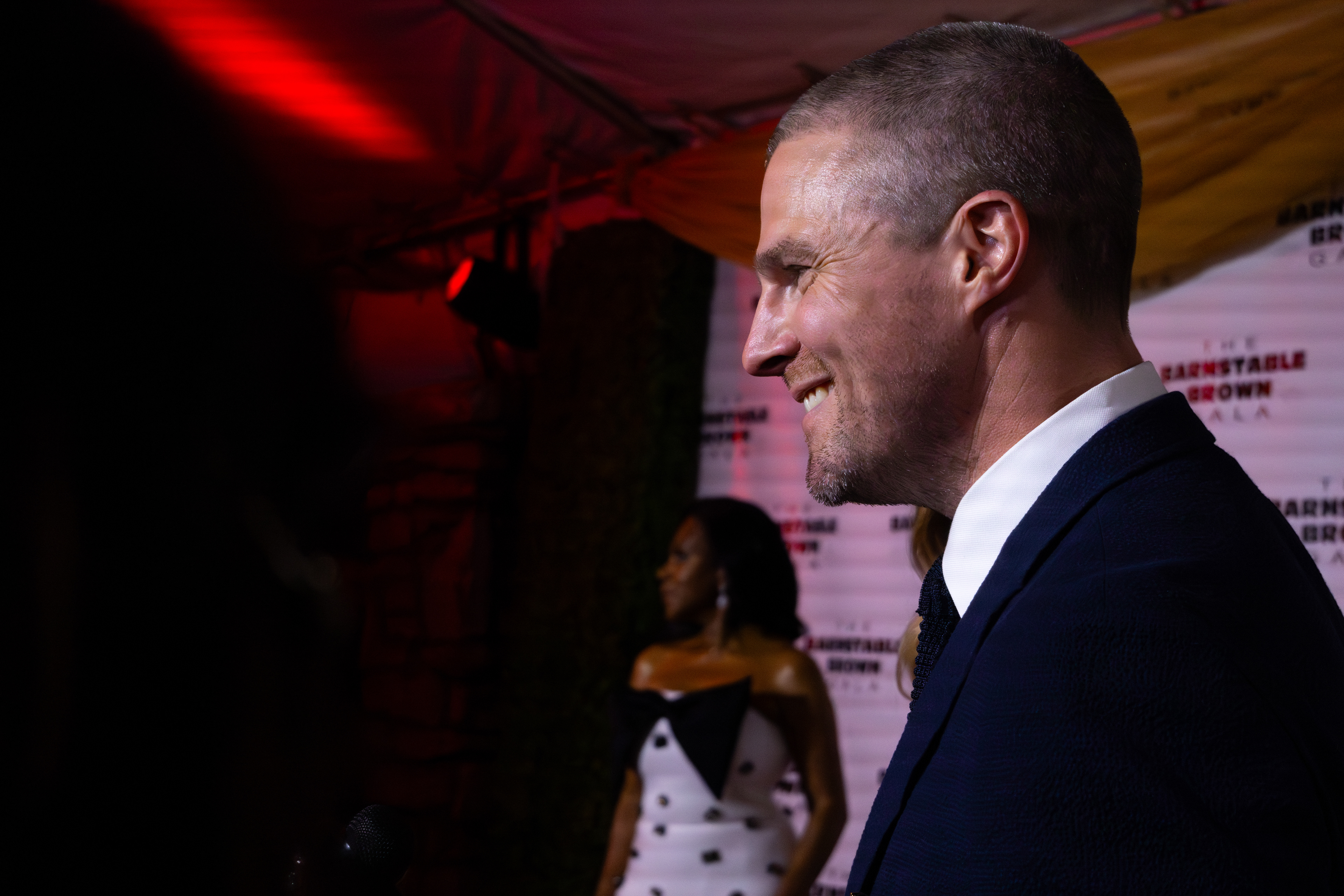 Stephen Amell Talks to Reporters on The Red Carpet at The 2024 Barnstable-Brown Gala. May 3rd, 2024/Aspen Hester