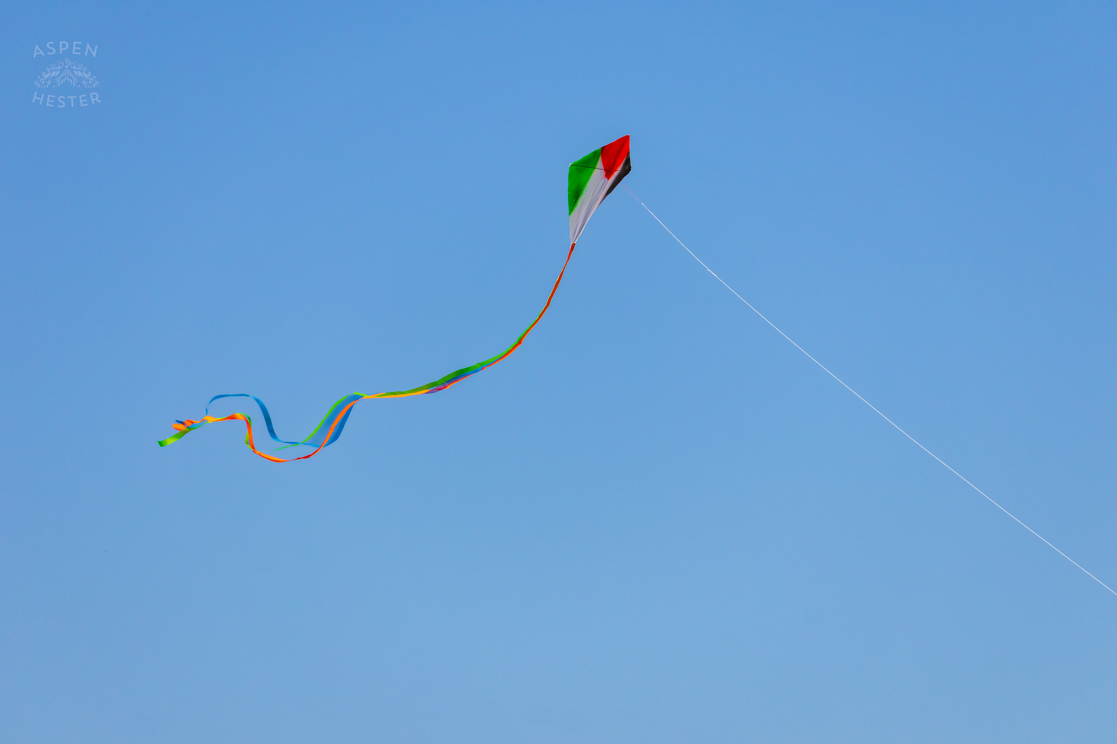 Palestinian Kite Flying Over Lousiville’s One Year of Gaza Genocide Rally. October 5th, 2024/Aspen Hester 
