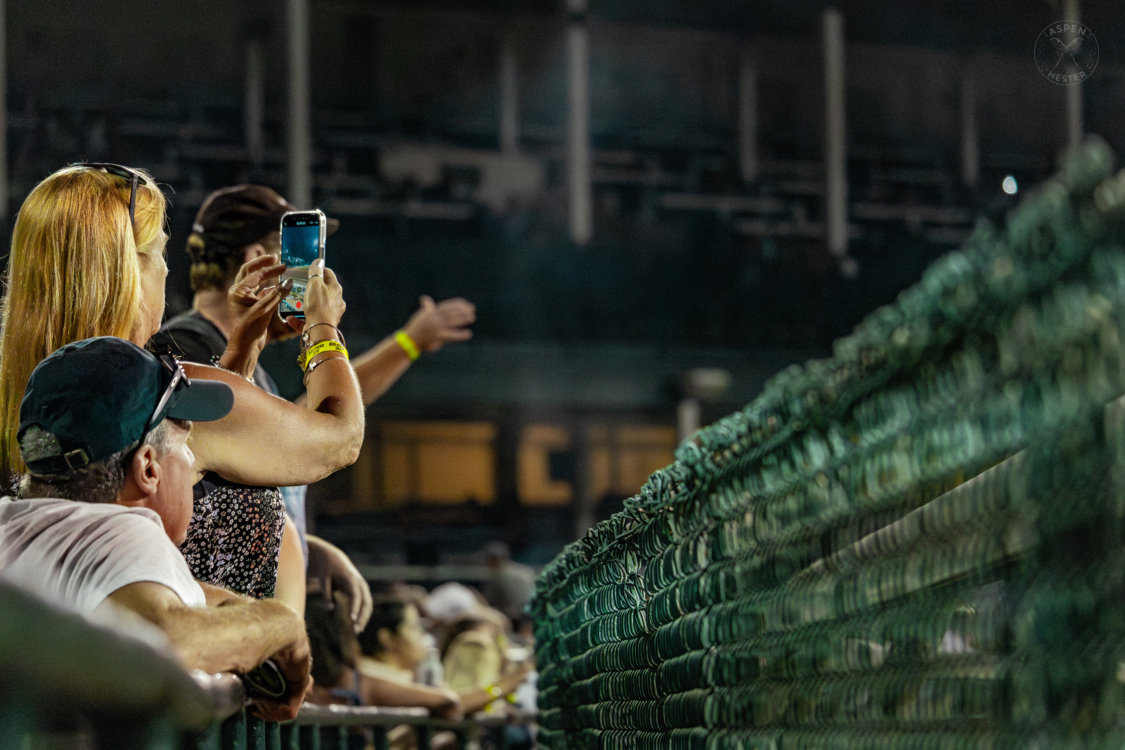 Fans Watching Horses Race at Downs After Dark. May 18th, 2024/Aspen Hester