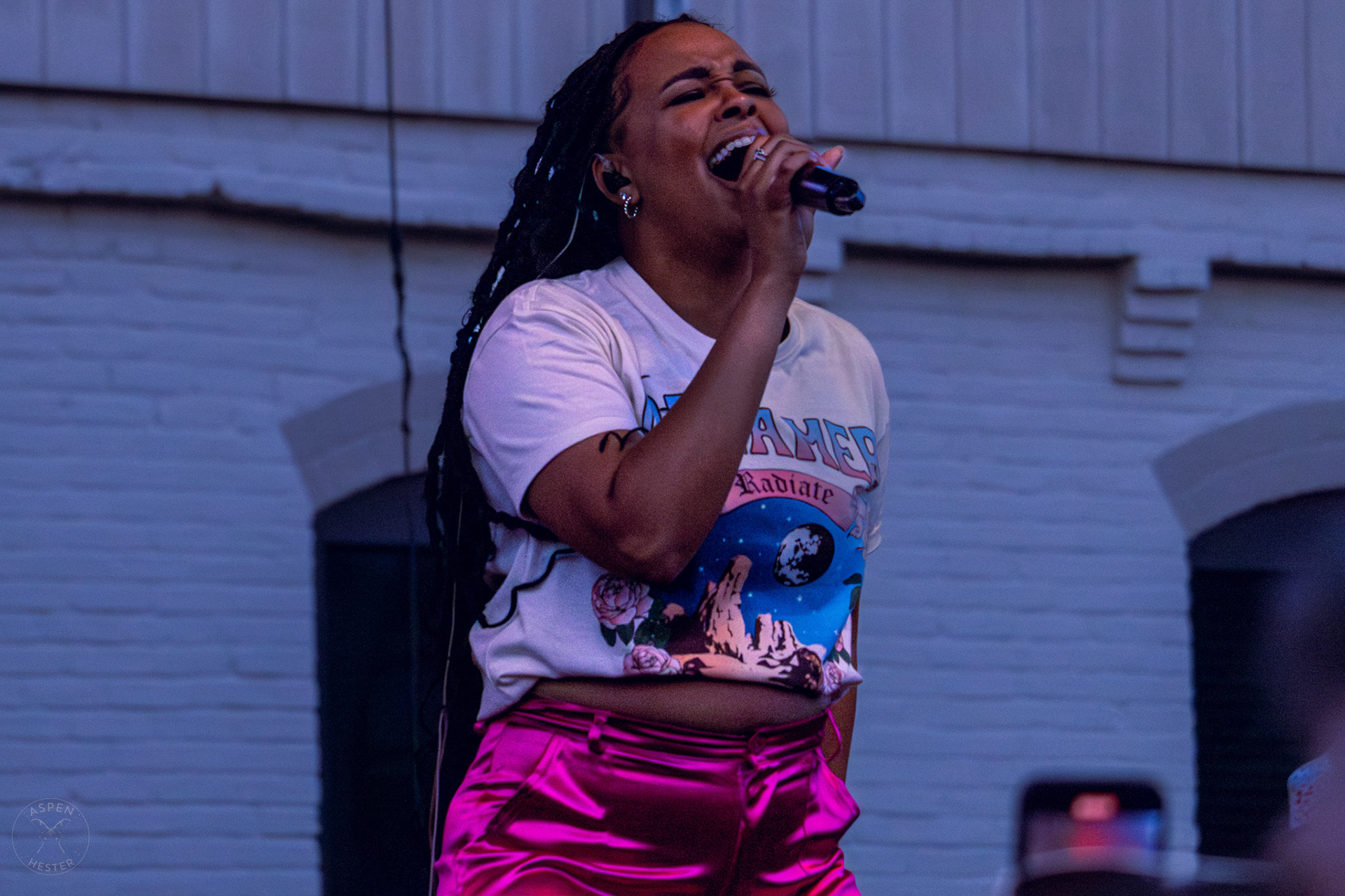 The Juicebox Heroes' Peyton Conners Singing At Clarksville 'Good Times' Summer Concert Series. May 11th, 2024/Aspen Hester