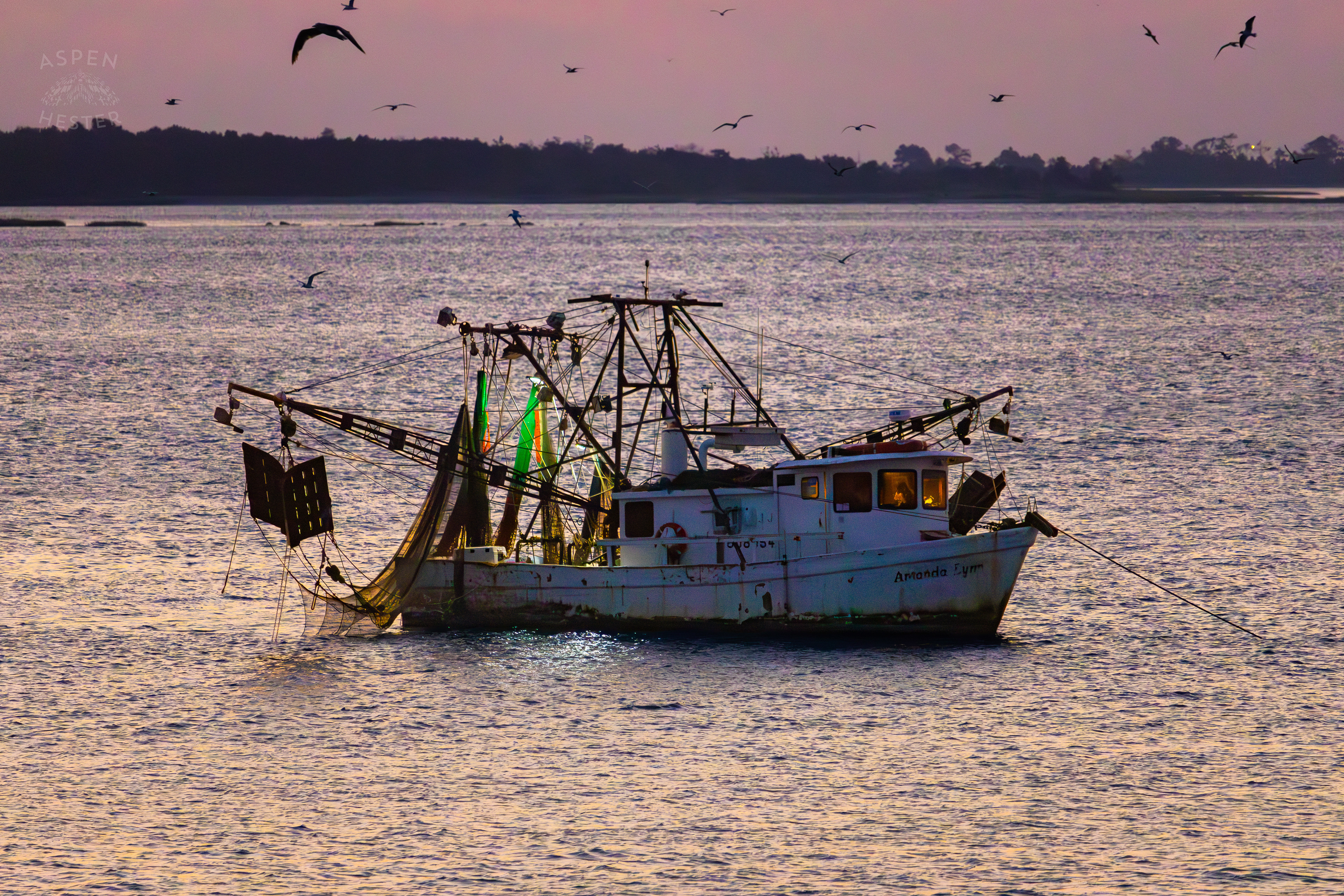 The ‘Amanda Lynn’ in the Waters of Tybee Island Georgia. June 25th, 2024/Aspen Hester