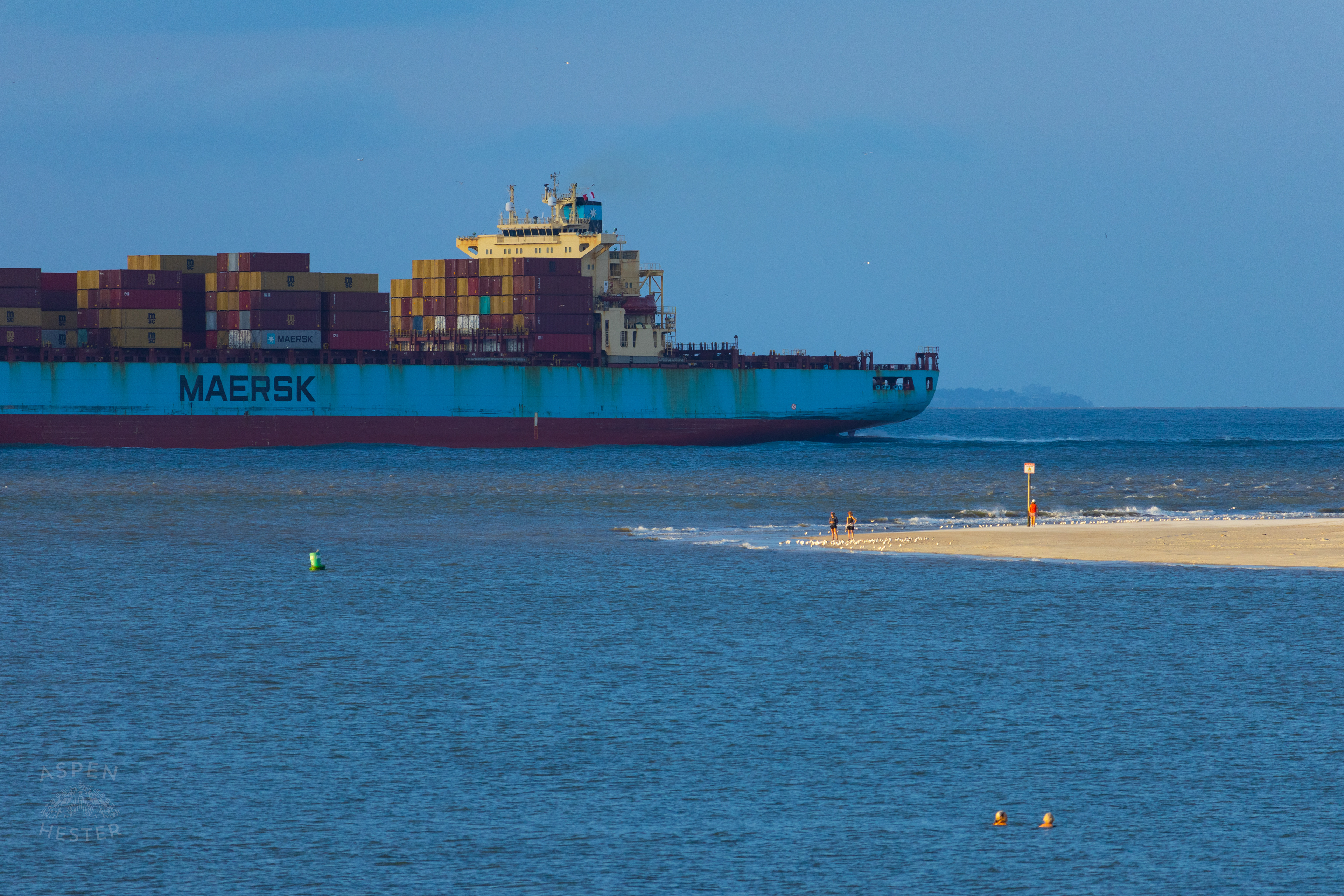 Cargo Ship Off The Coast of Tybee Island Georgia. June 23rd, 2024/Aspen Hester