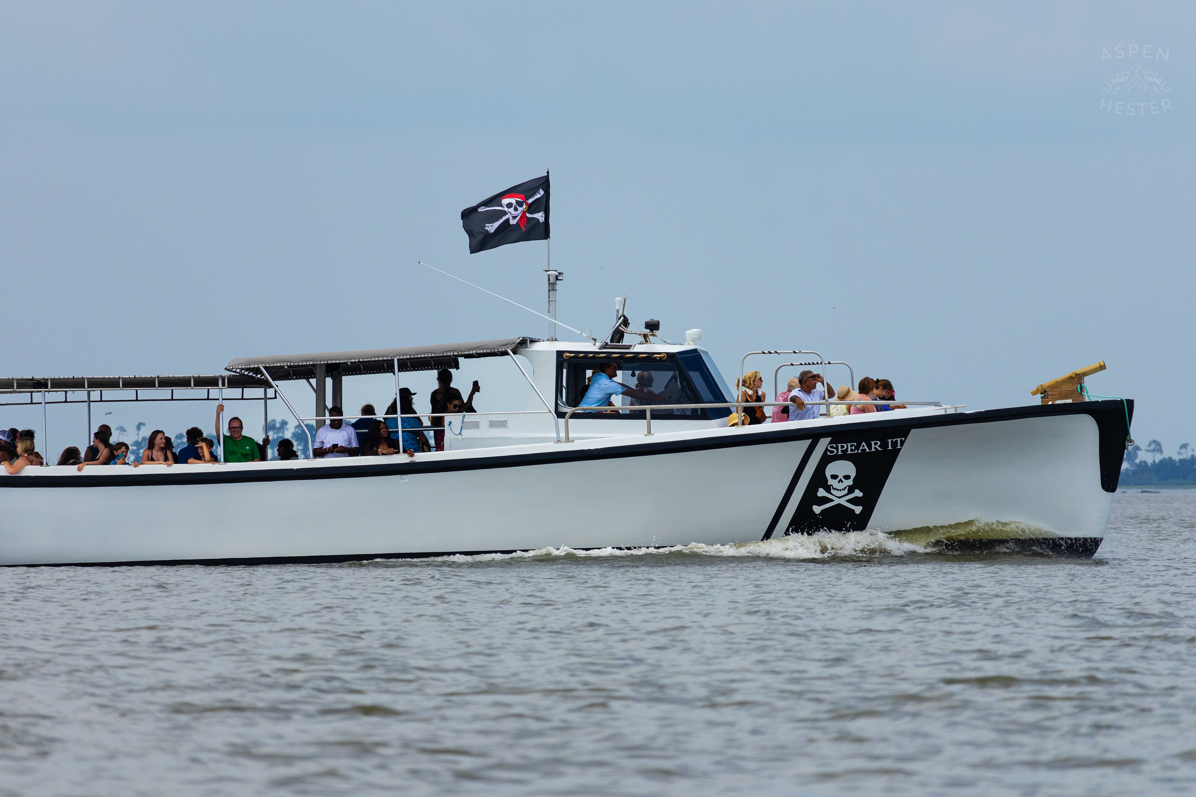 The 'Spear It' Looking For Dolphins Off The Coast Of Tybee Island Georgia. June 24th, 2024/Aspen Hester
