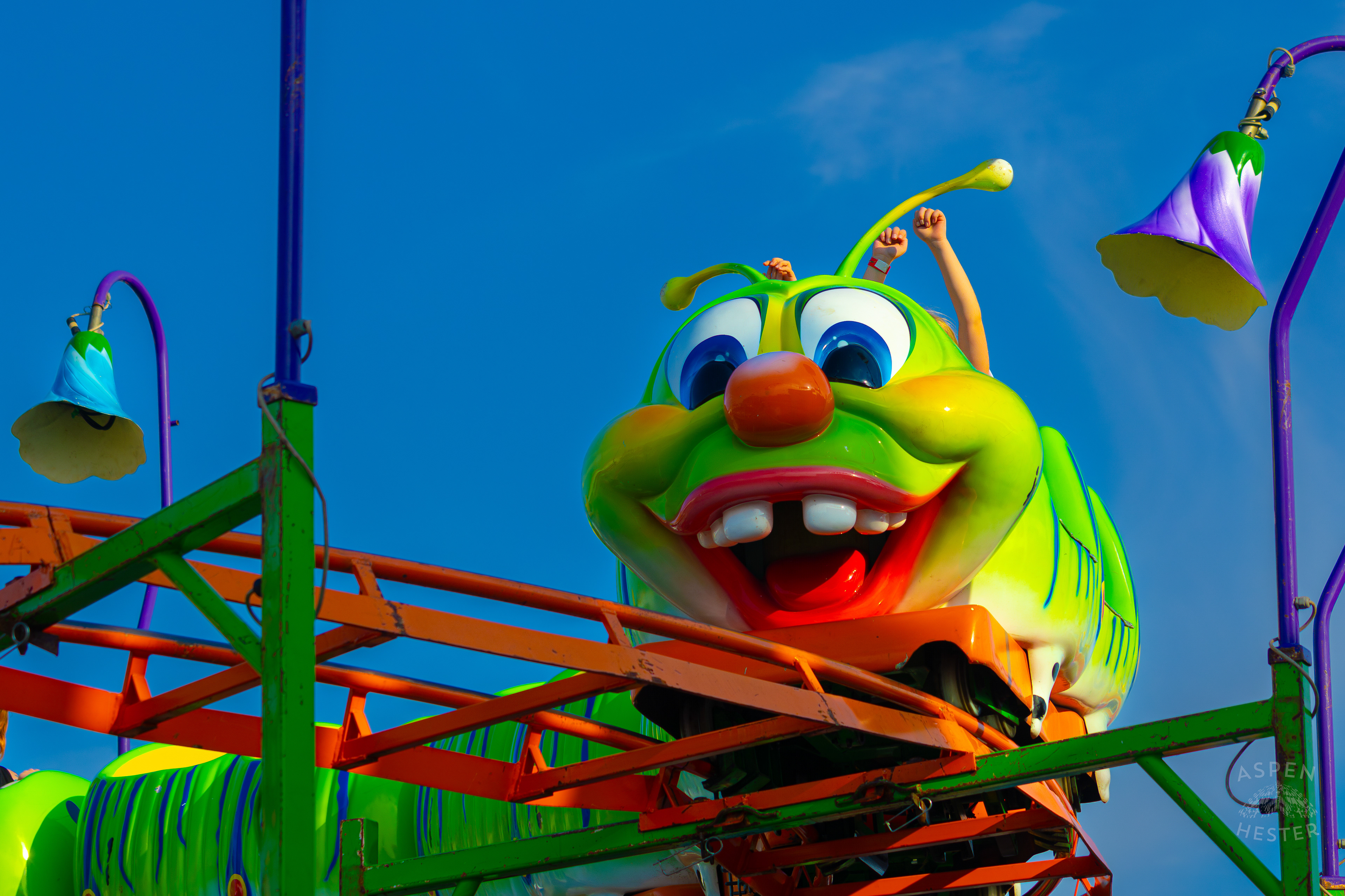 Caterpillar Coaster at The 120th Kentucky State Fair. July 15th, 2024/Aspen Hester