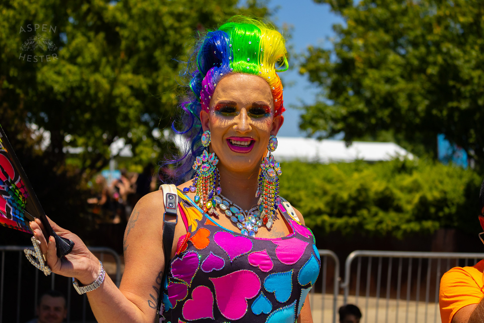 Drag Queen in The Kentuckiana Pride Parade. June 15th, 2024/Aspen Hester