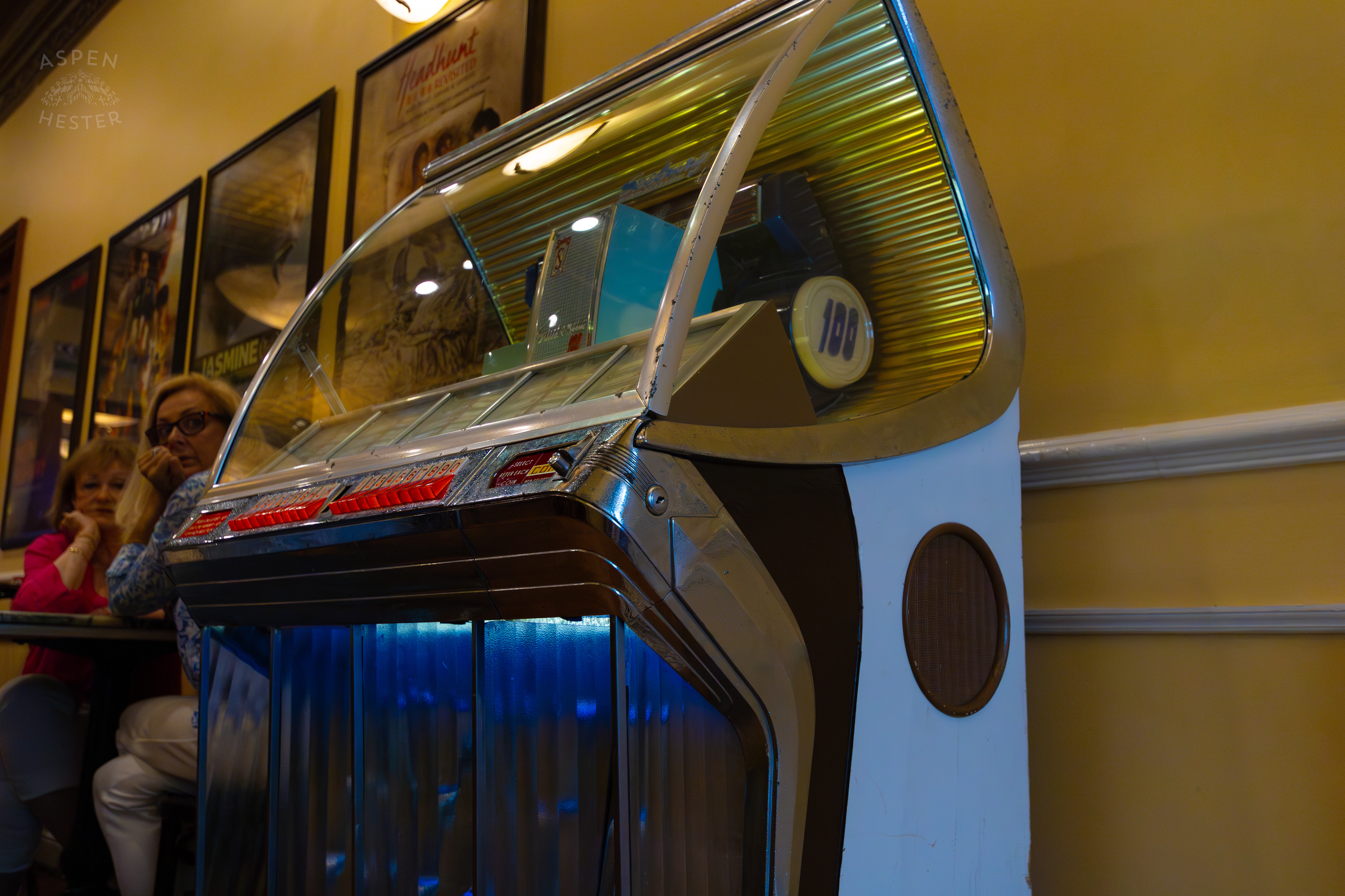 Juke Box in Leopold's Ice Cream In Savannah Georgia. June 24th, 2024/Aspen Hester