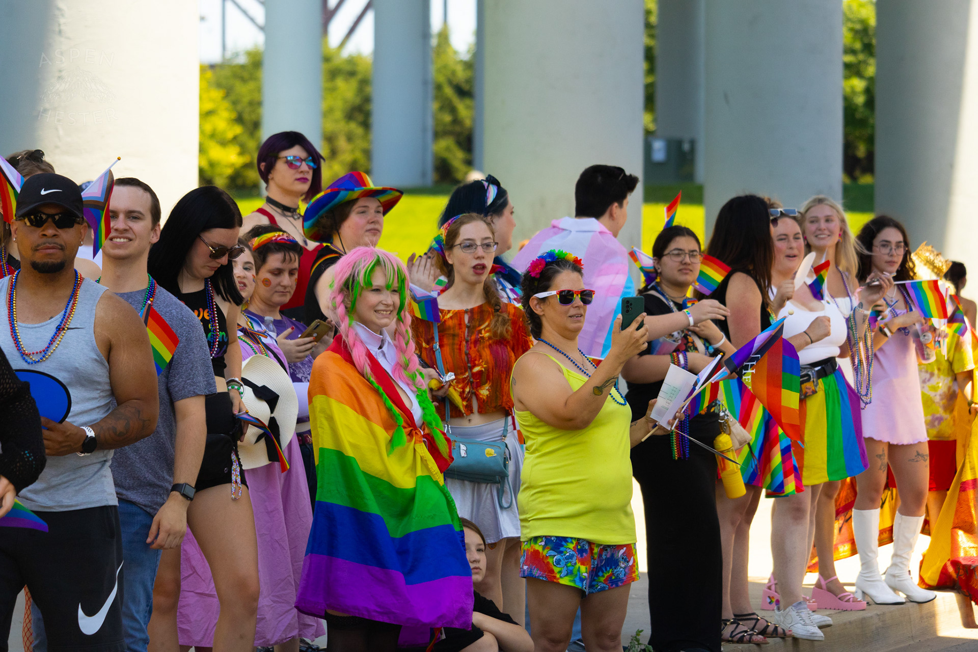 The Kentuckiana Pride Parade Watchers. June 15th, 2024/Aspen Hester