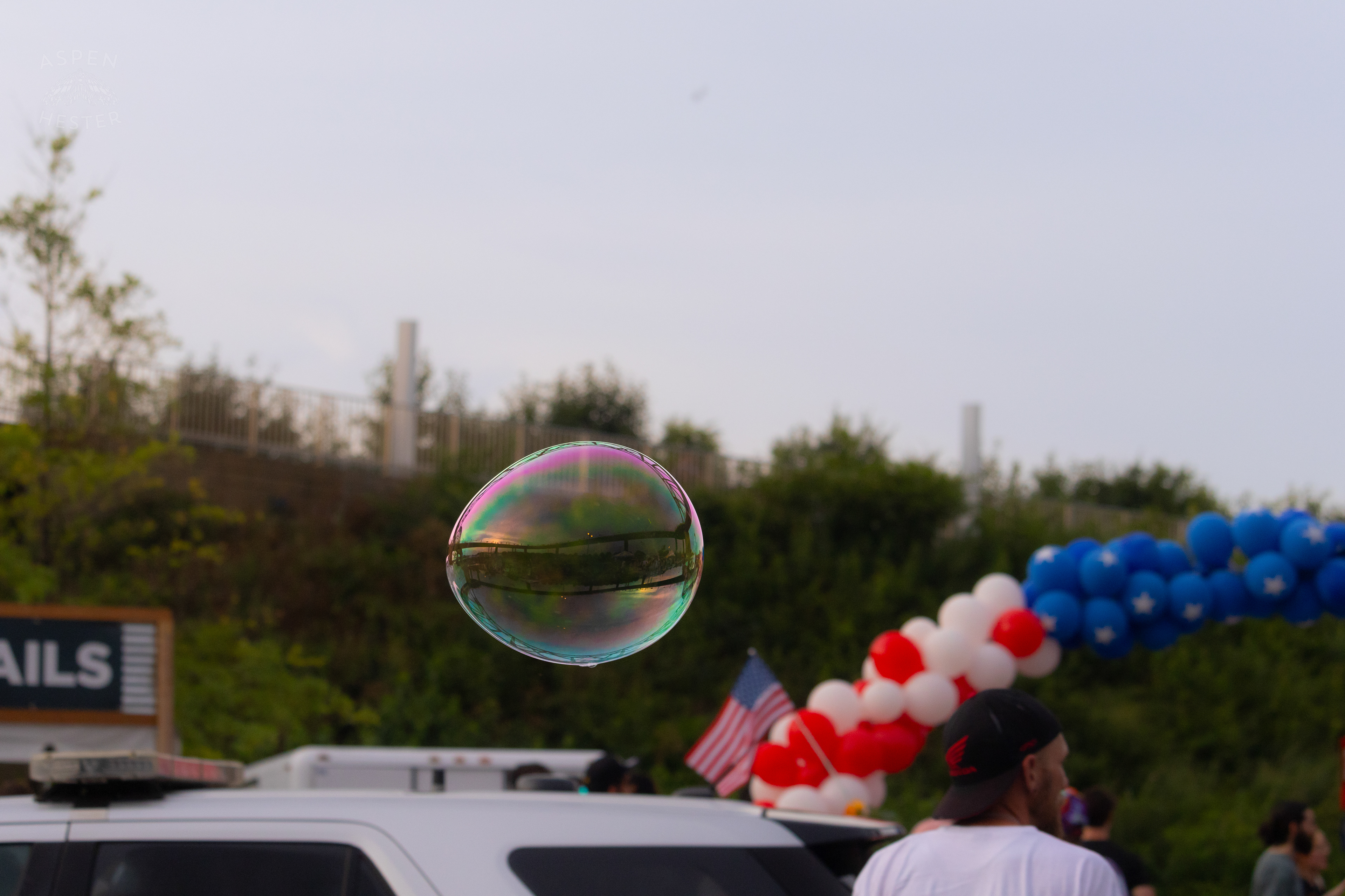Bubble from the Bubble Party at Waterfront Park Fourth of July. July 4th, 2024/Aspen Hester