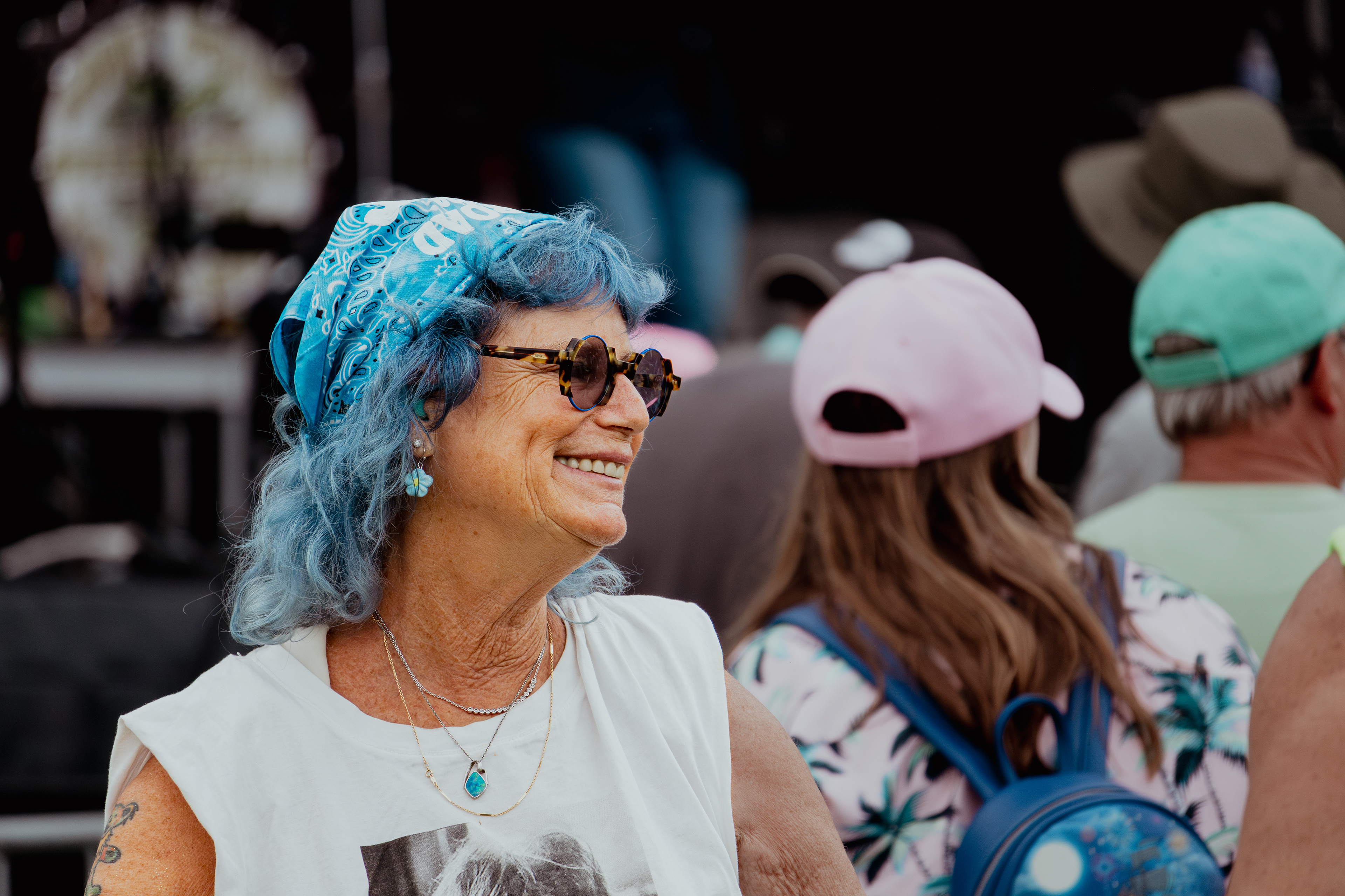 People Enjoying the Music at Abbey Road on The River. May 25th, 2024/Aspen Hester