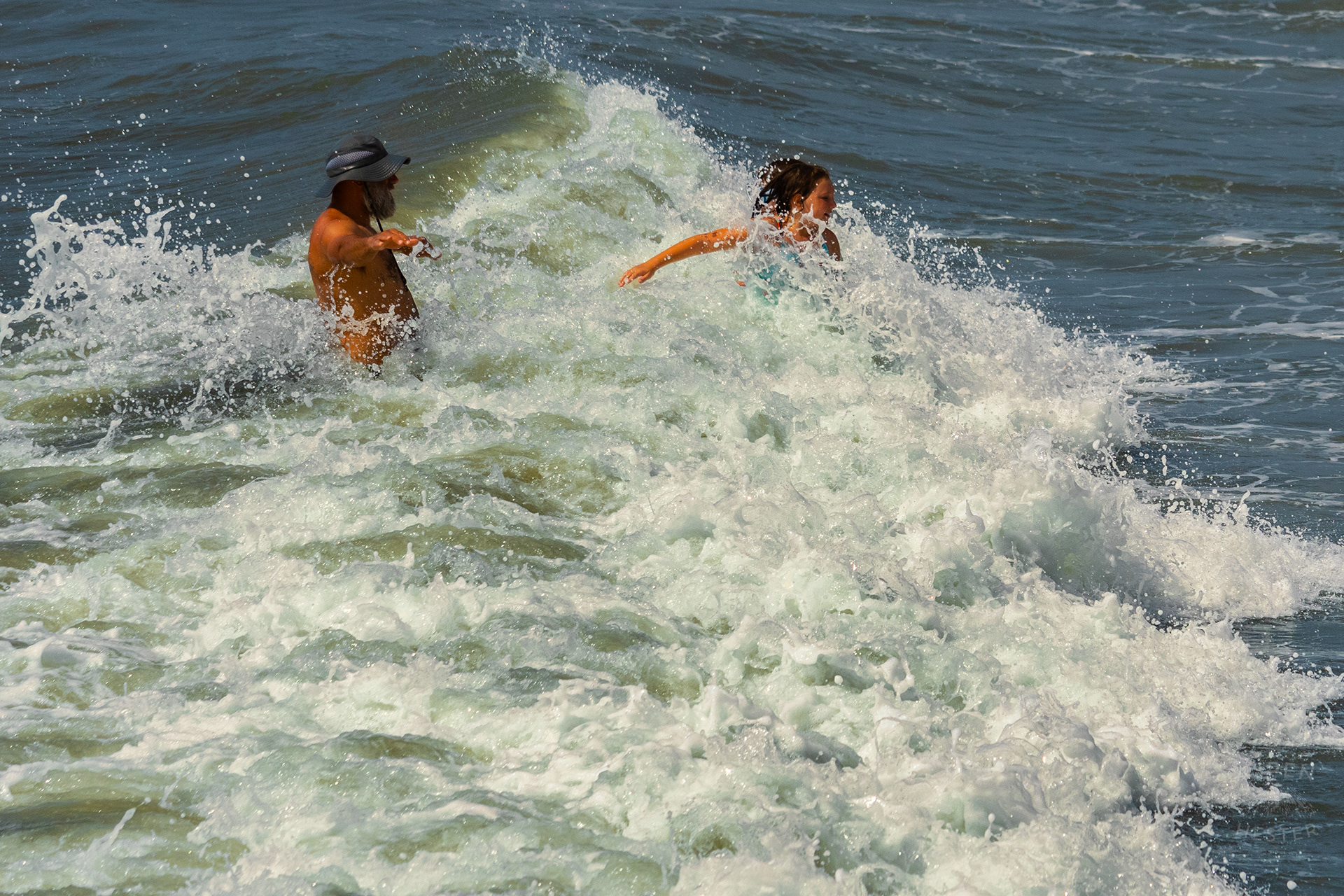 Children Swallowed by Waves on Tybee Island Georgia. June 27th, 2024/Aspen Hester