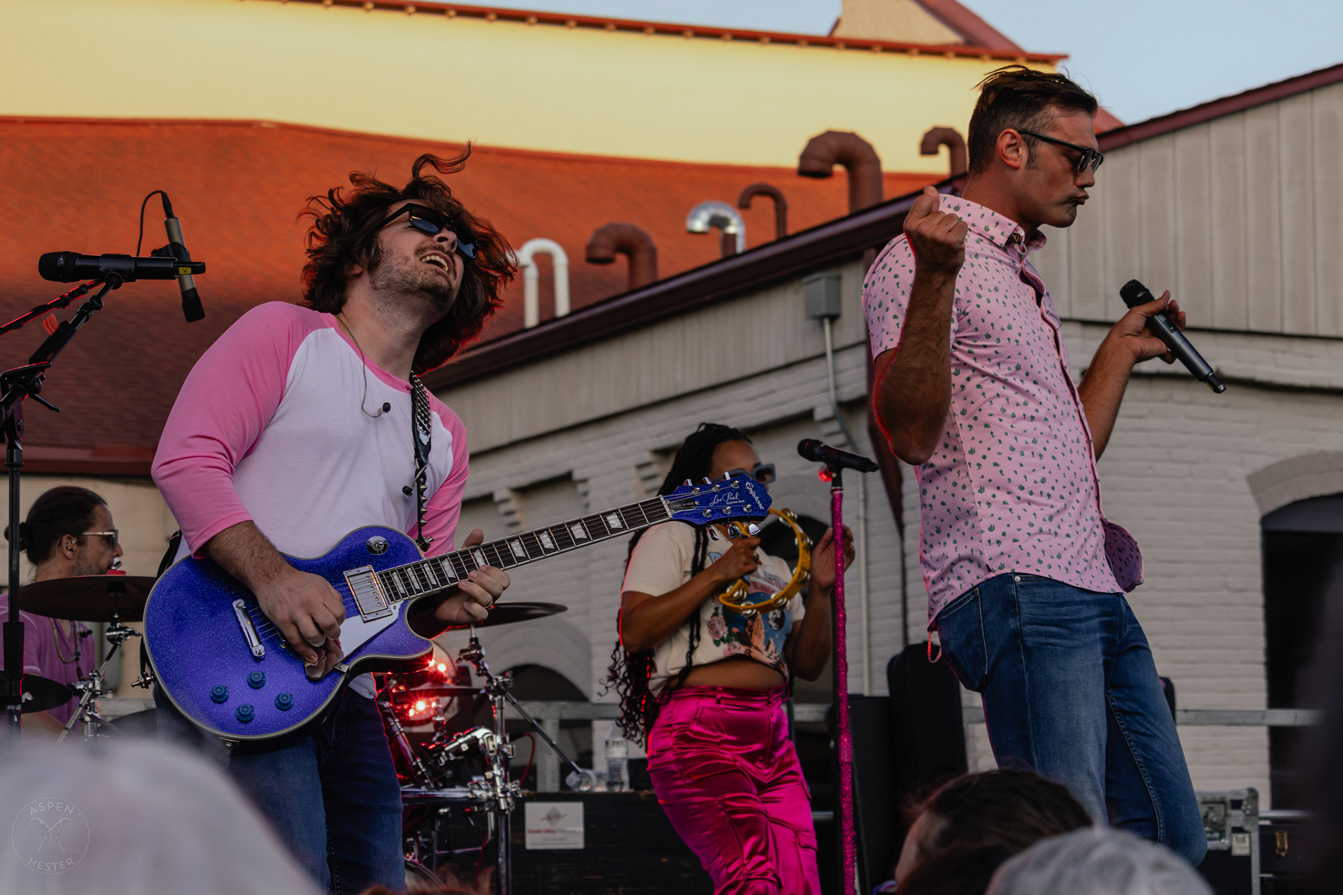 The Juicebox Heroes' Kyle Reagan and Dan Farmer Performing At Clarksville 'Good Times' Summer Concert Series. May 11th, 2024/Aspen Hester
