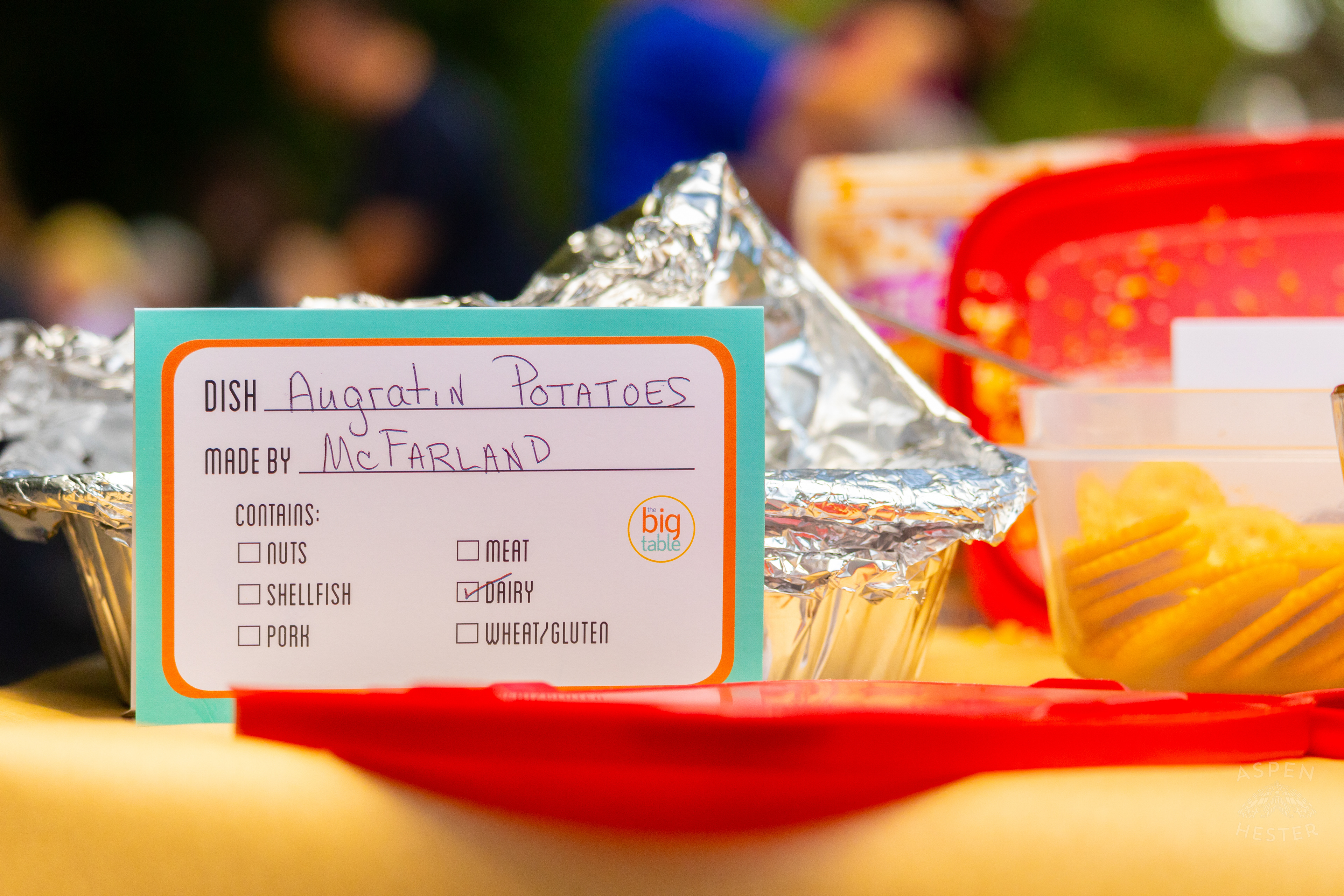 Meal Markers at The Big Table in Iroquois Park. September 15th, 2024/Aspen Hester