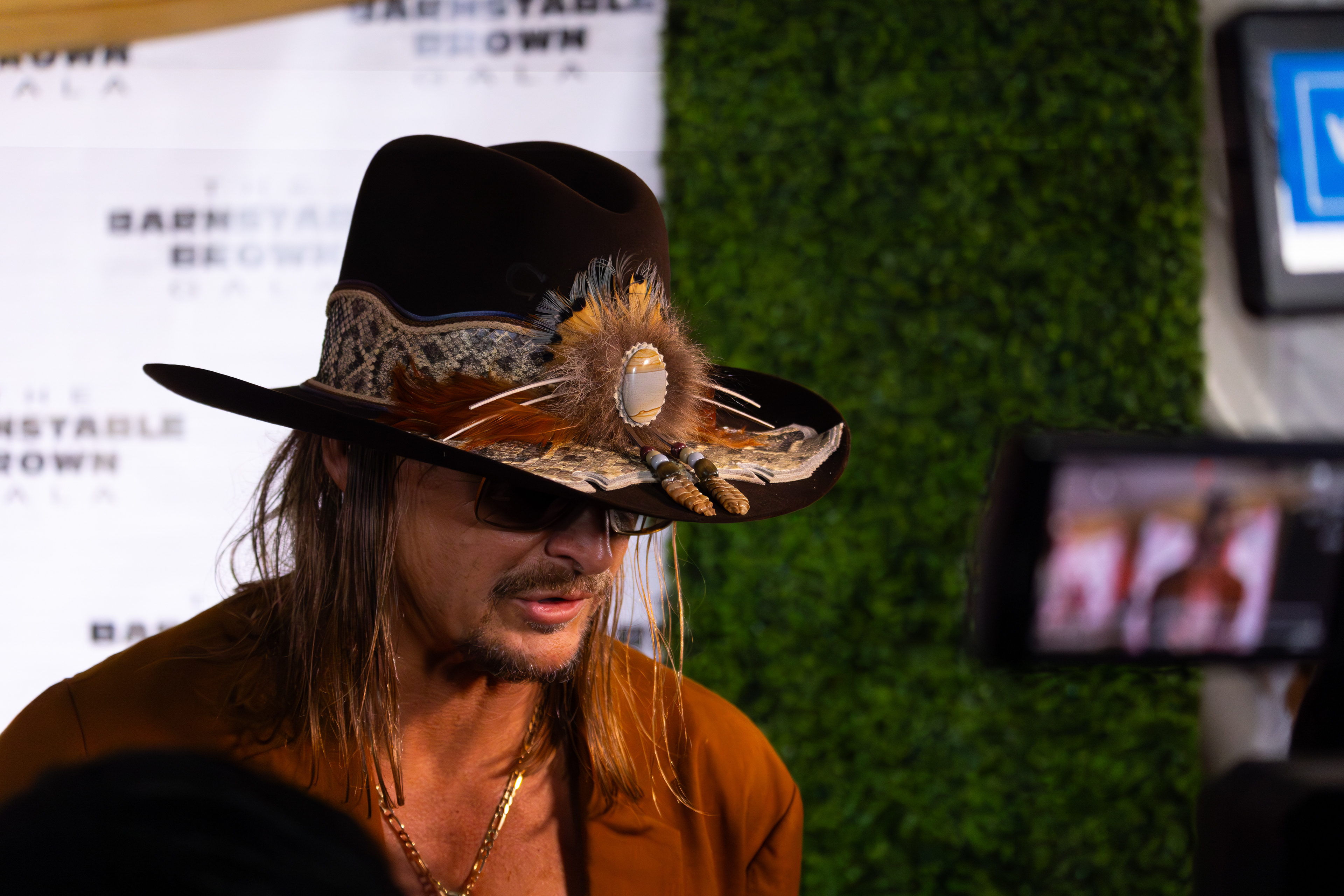 Kid Rock Talks to Reporters on The Red Carpet at The 2024 Barnstable-Brown Gala. May 3rd, 2024/Aspen Hester