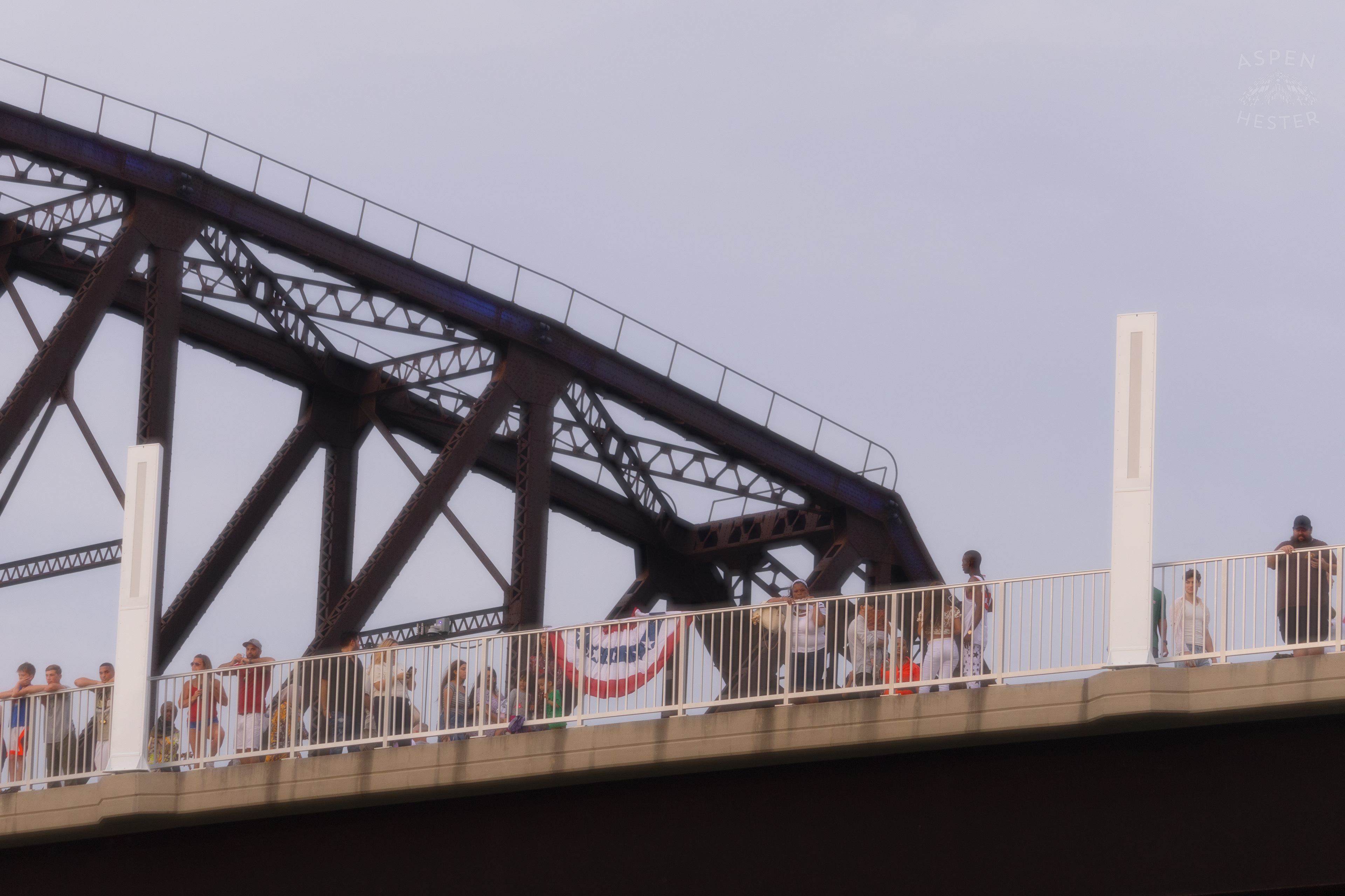 The Big Four Bridge Over The Waterfront Park 4th of July. July 4th, 2024/Aspen Hester