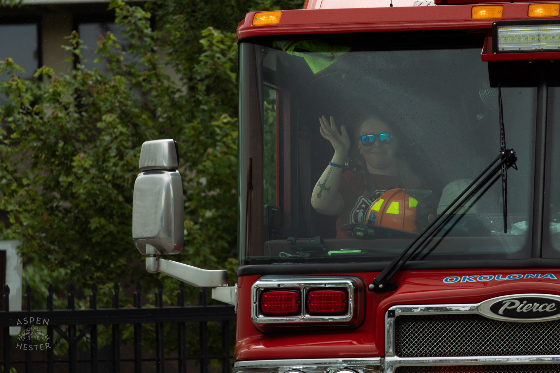 Okolona Firetruck Driving into The 71st Crusade for Children. June 2nd, 2024/Aspen Hester