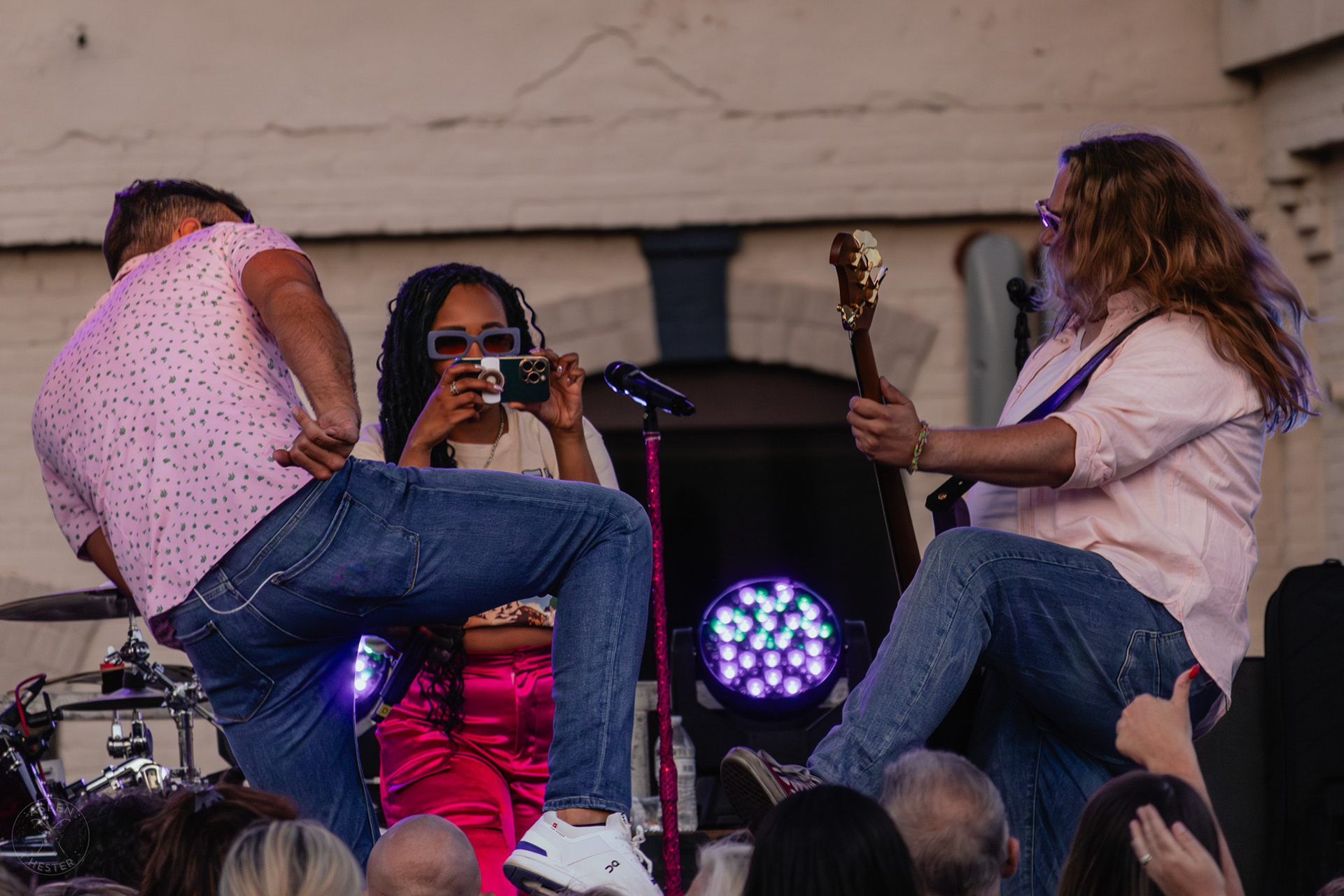 The Juicebox Heroes' Dan Farmer, Peyton Conners, and Josh Inzer Performing At Clarksville 'Good Times' Summer Concert Series. May 11th, 2024/Aspen Hester