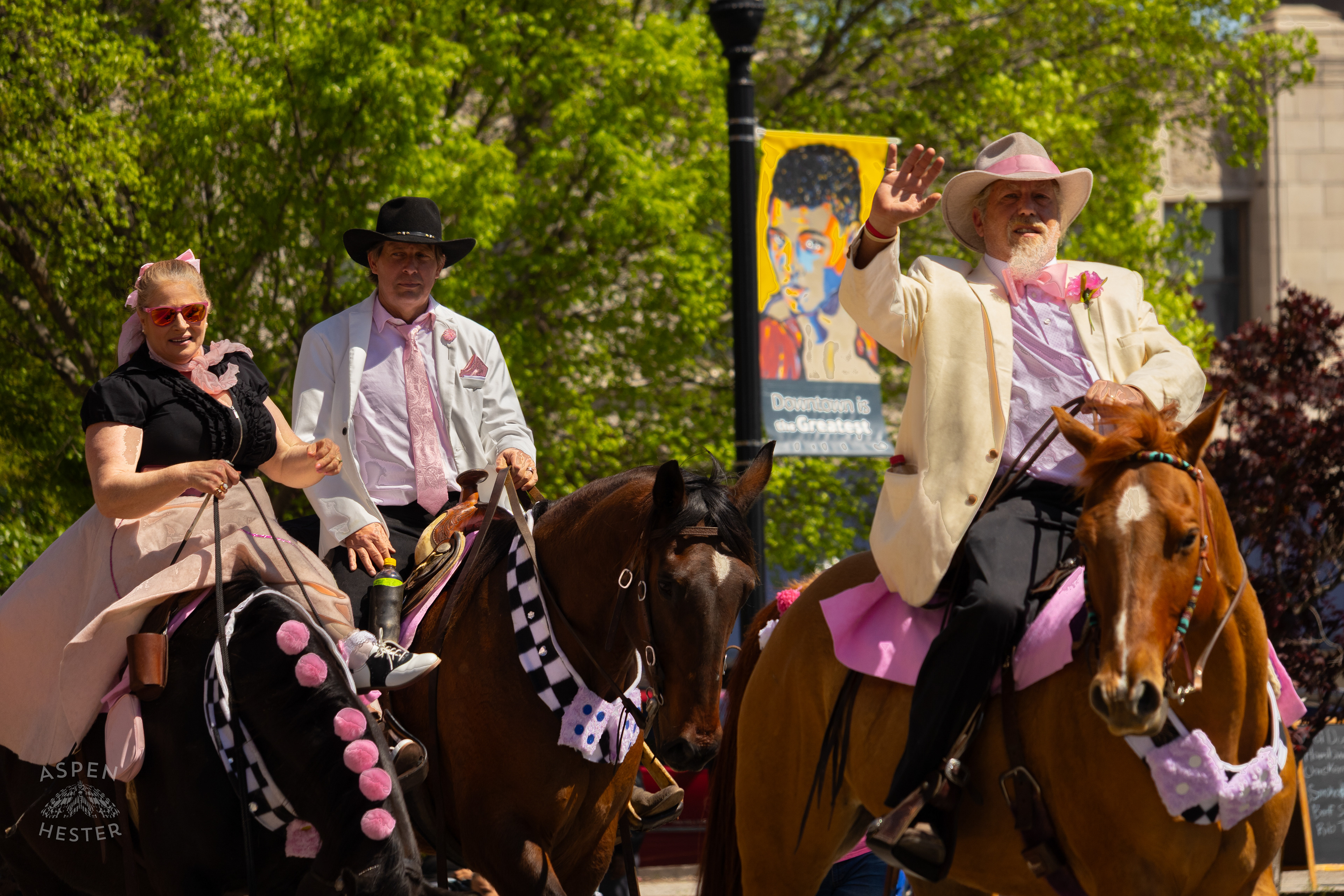 The American Sidesaddle Association Trots Their Way Down West Broadway for The 70th Annual Pegasus Parade. April 27th, 2025/Aspen Hester