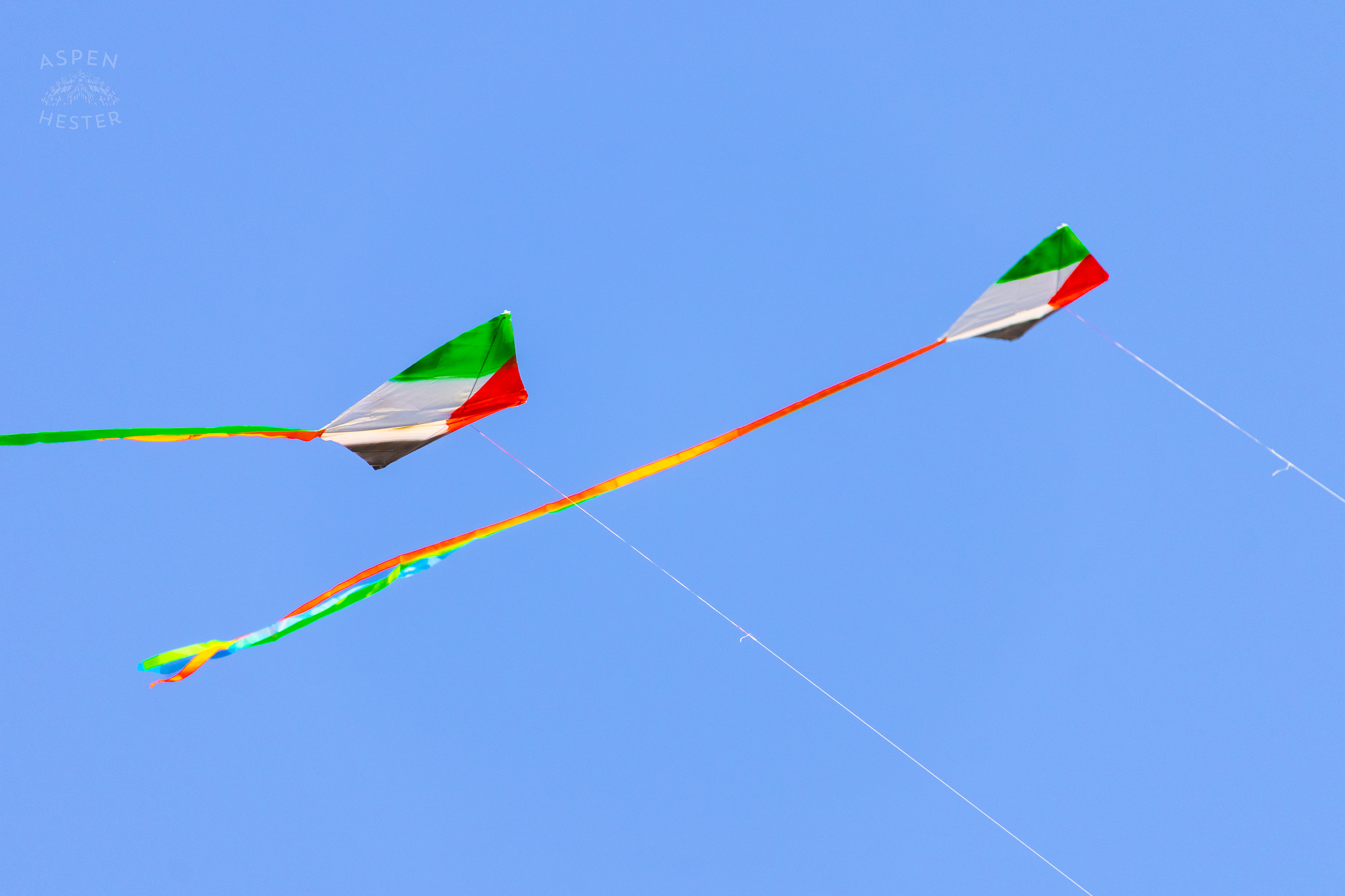 Palestinian Kites Flying Over Louisville's One Year of Gaza Genocide Rally. October 5th, 2024/Aspen Hester 