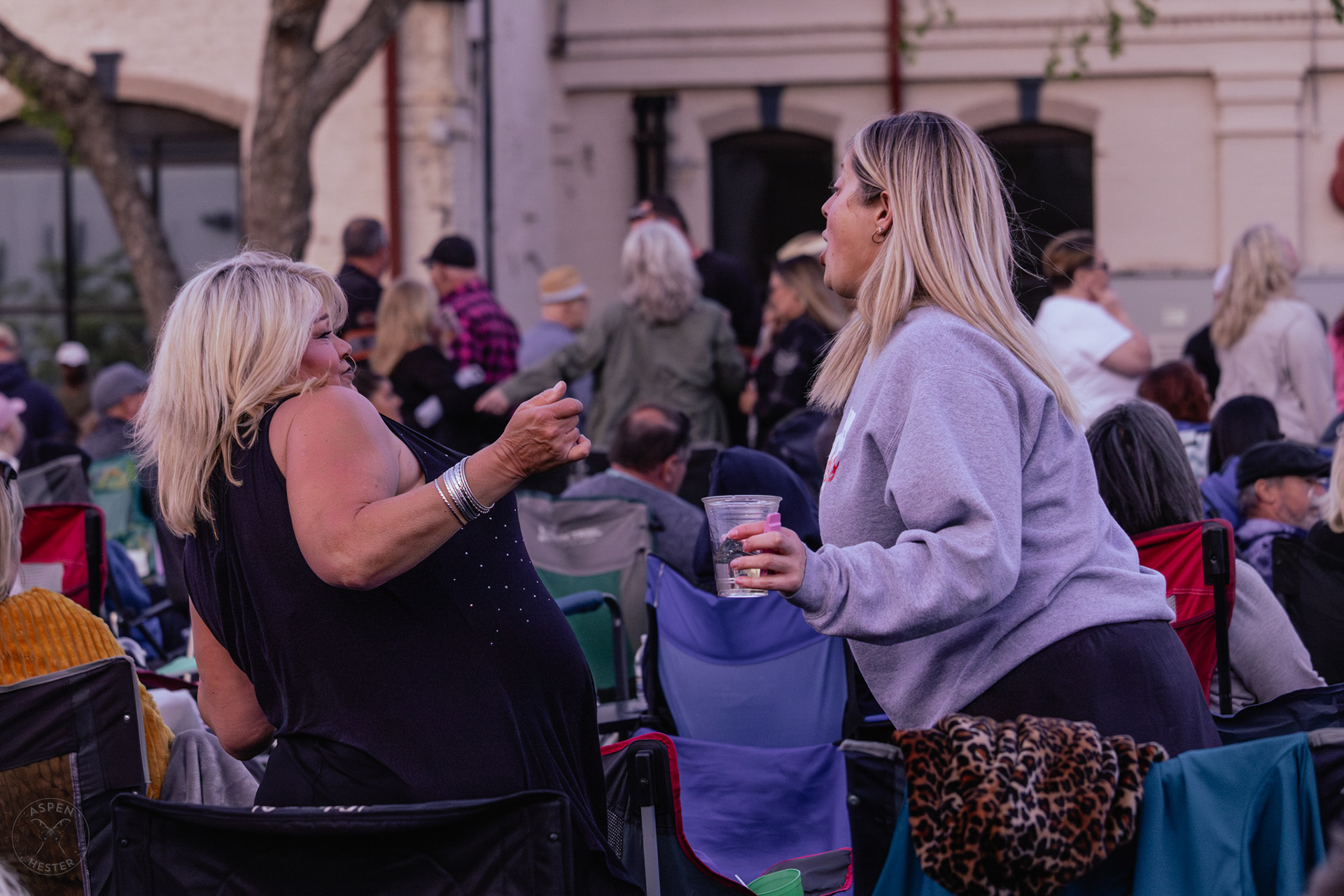 Fans Dancing to The Juicebox Heroes At Clarksville 'Good Times' Summer Concert Series. May 11th, 2024/Aspen Hester