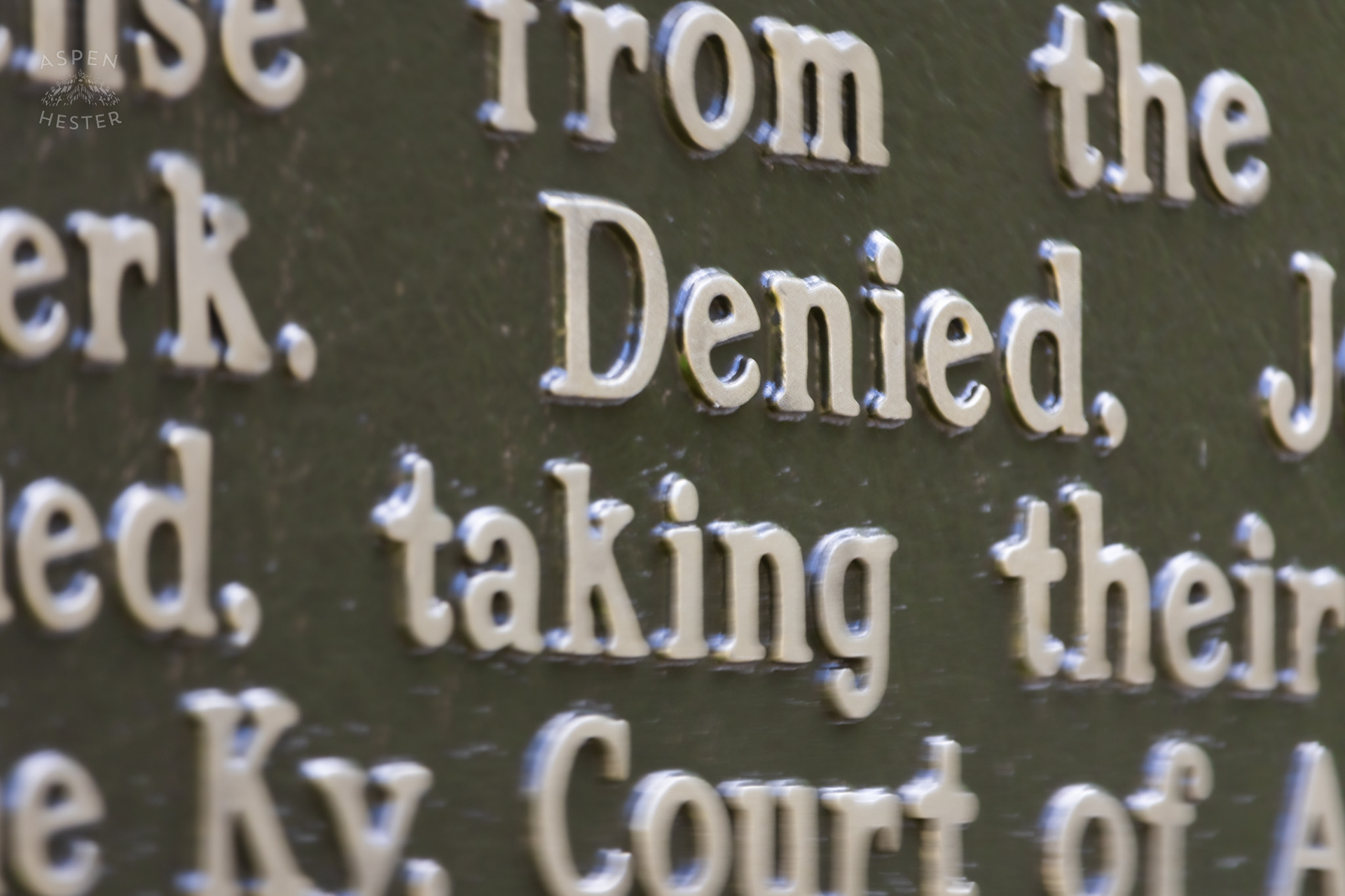 The 1st LGBTQ Ky Historical Hwy Marker Commemorating The First Lesbian Marriage Trial. June 6th, 2024/Aspen Hester