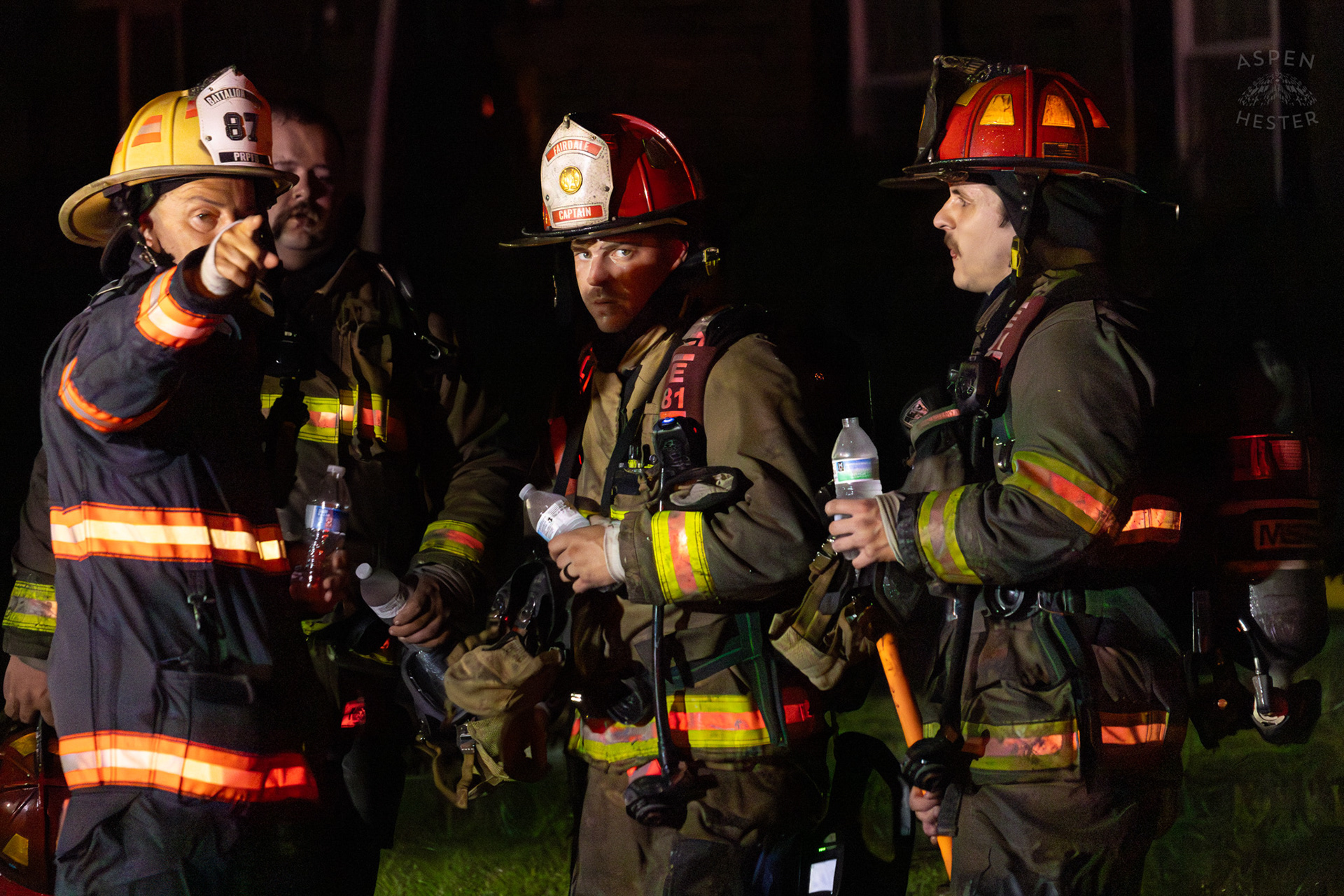 PRP Firefighters Battle A Flames at Big Run Creek Apartments. June 7th, 2024/Aspen Hester