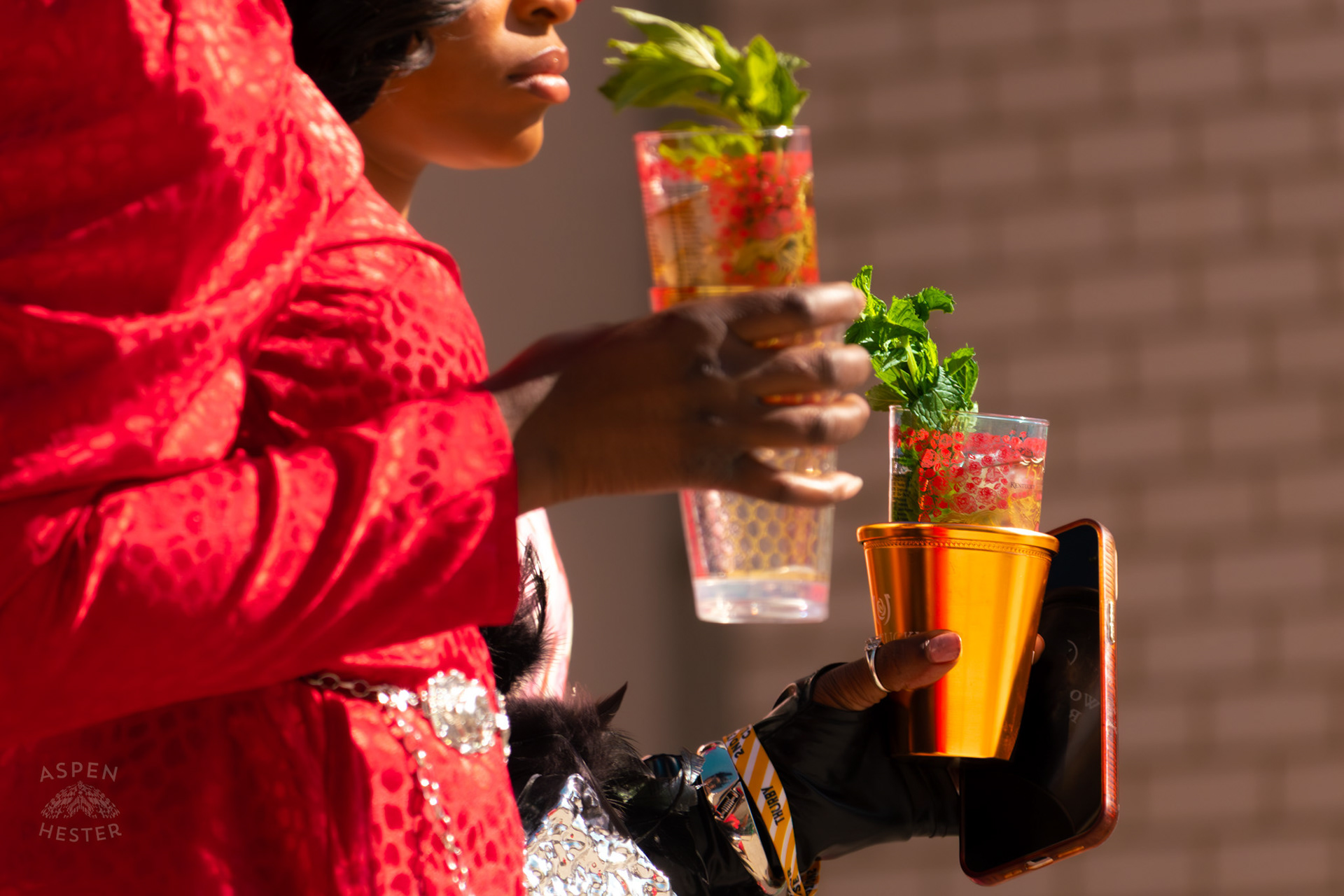 Drinks Carried Away From The Churchill Downs Grand Stands During Thurby. April 30th, 2026/Aspen Hester