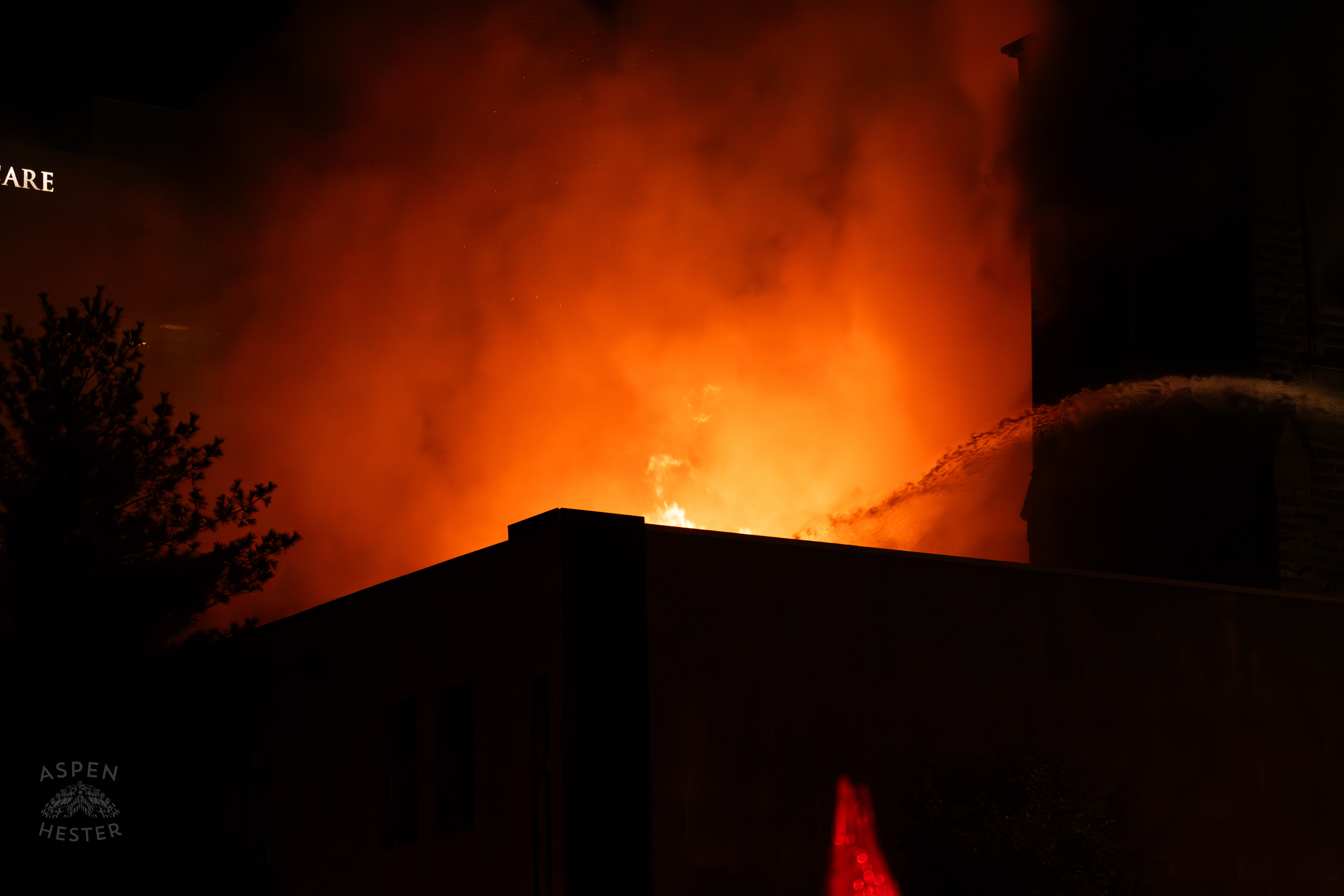 Large Flames Pouring Out of The Vacant St. Paul's German Evangelical Church Battled by Firefighting Ariels as a Massive 3 Alarm Blaze Engulfs it on East Broadway. October 9th, 2024/Aspen Hester