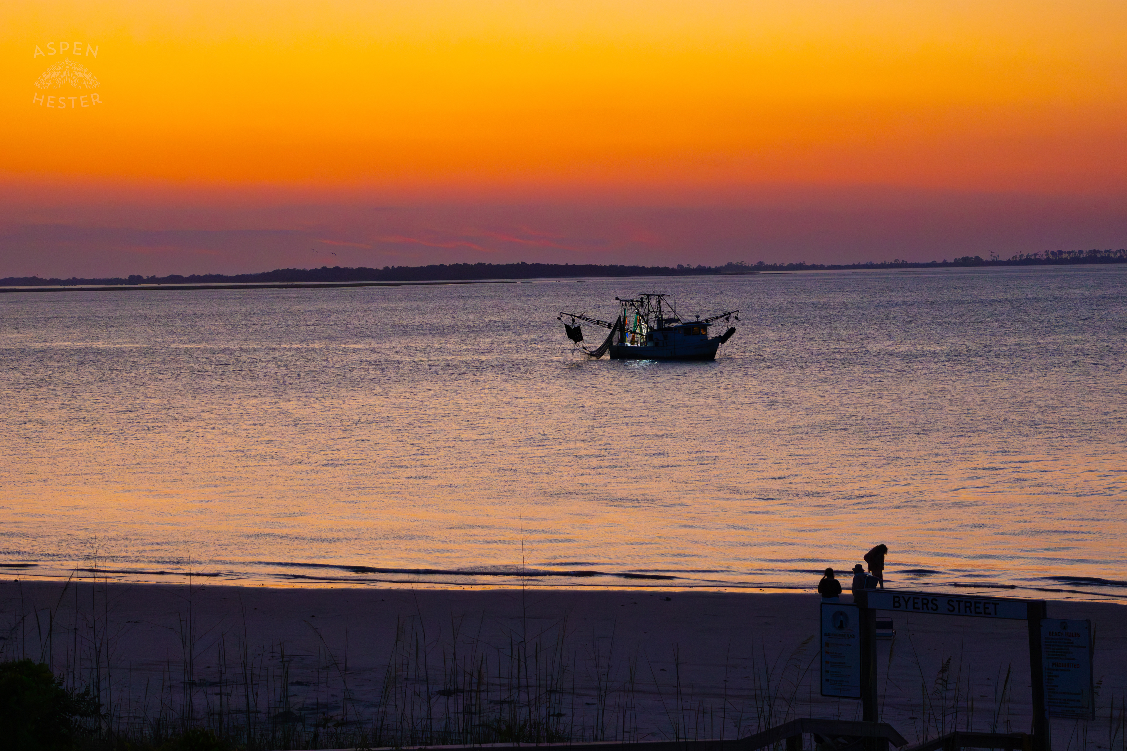 The ‘Amanda Lynn’ in the Waters of Tybee Island Georgia. June 25th, 2024/Aspen Hester