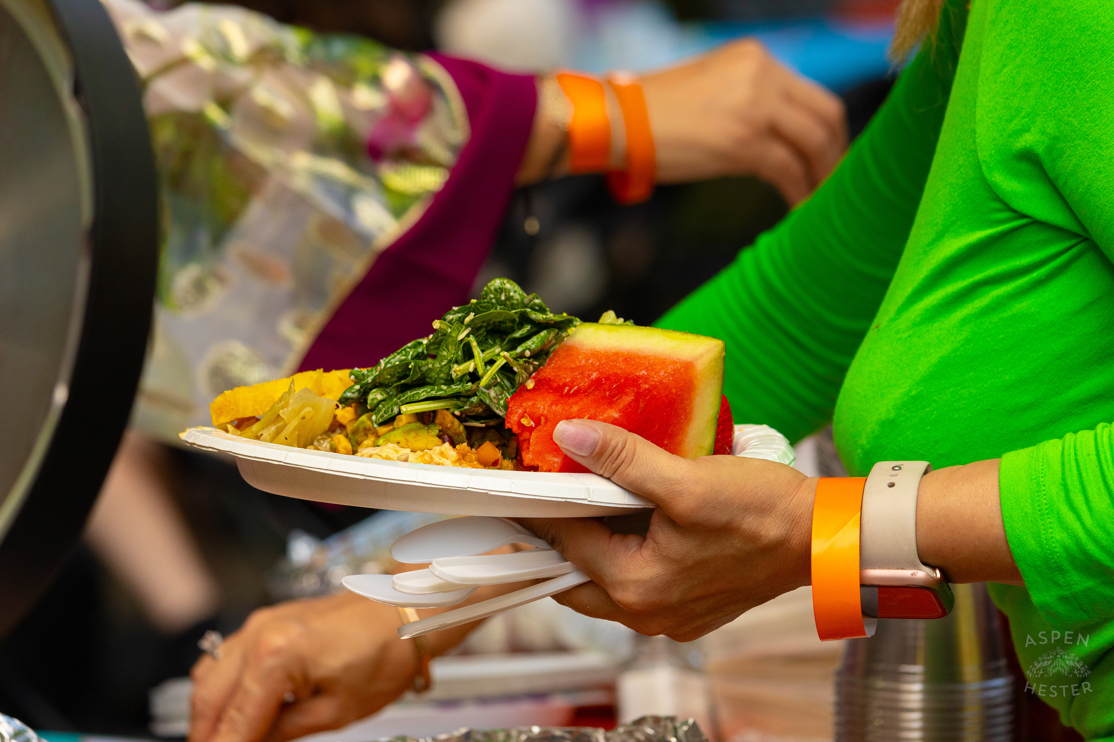 Someone's Filled Plate from The Big Table at Iroquois Park. September 15th, 2024/Aspen Hester 