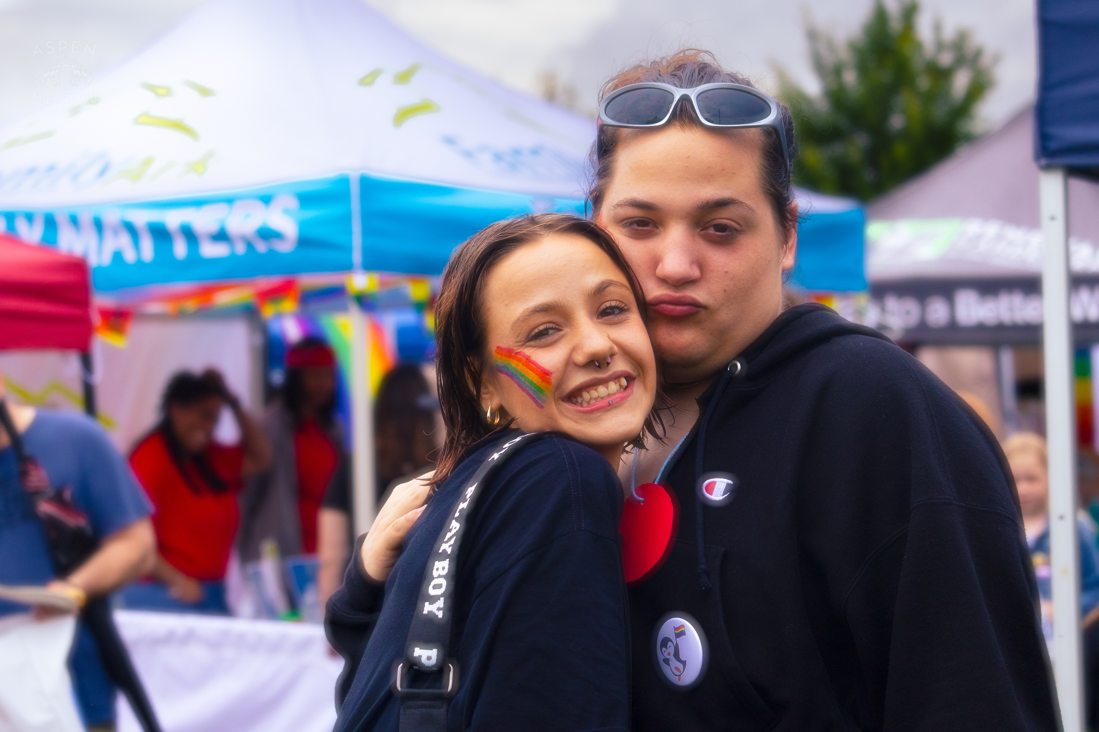 2 Lovers at Southern Indiana Pride. June 1st, 2024/Aspen Hester