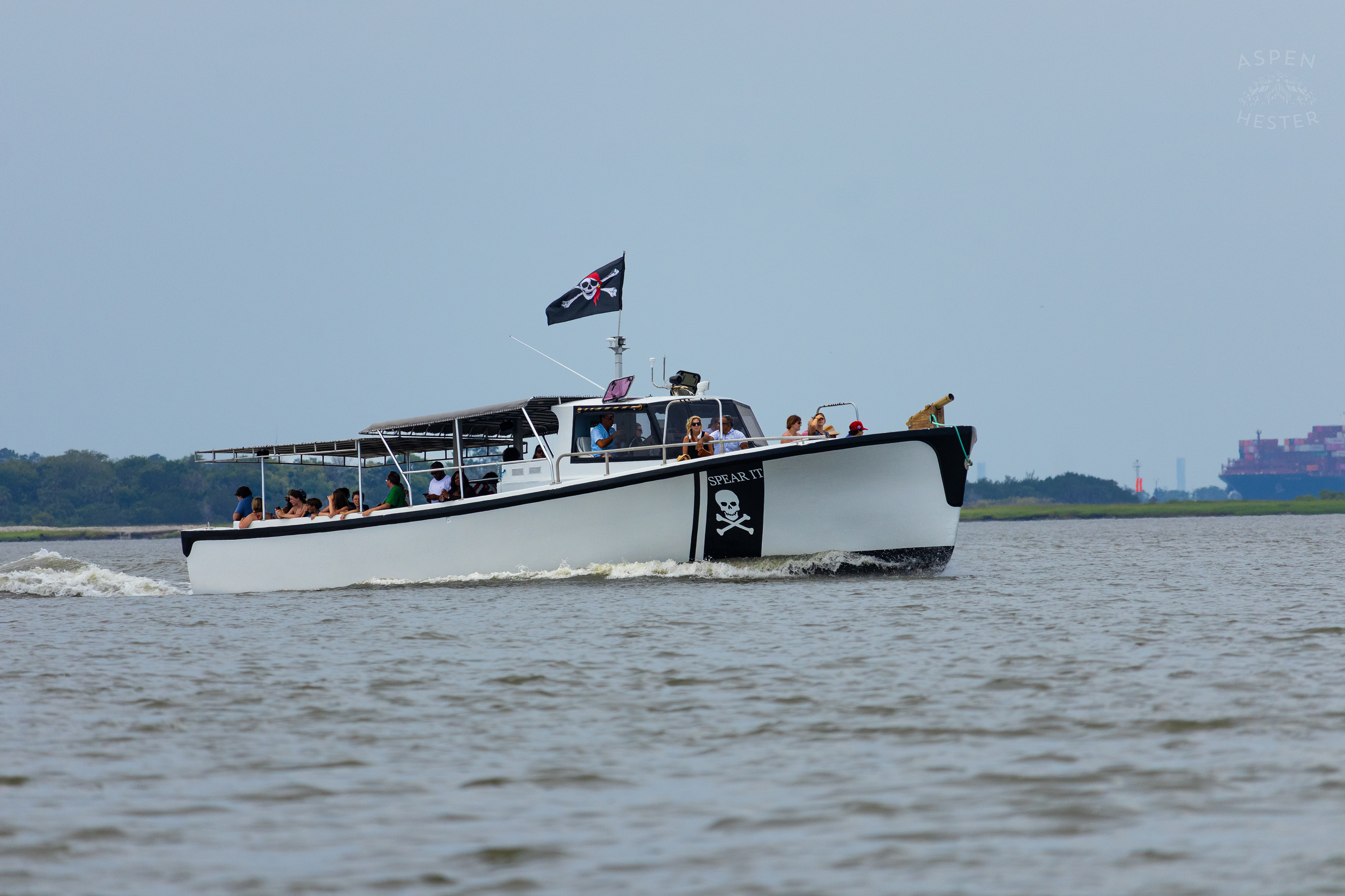 The 'Spear It' Looking For Dolphins Off The Coast Of Tybee Island Georgia. June 24th, 2024/Aspen Hester