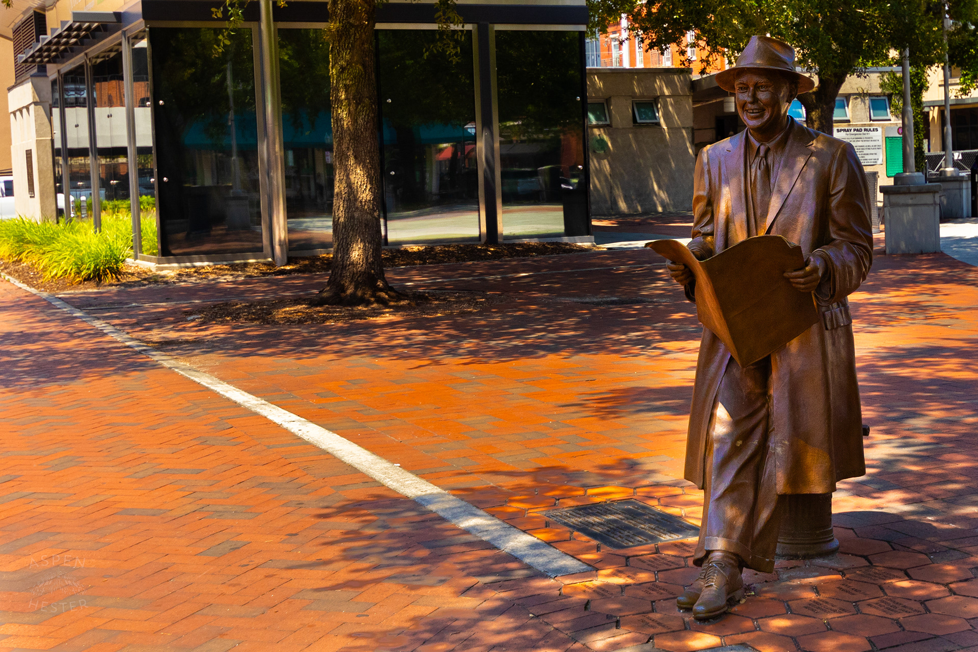 Johnny Mercer Statue in Savannah Georgia. June 26th, 2024/Aspen Hester