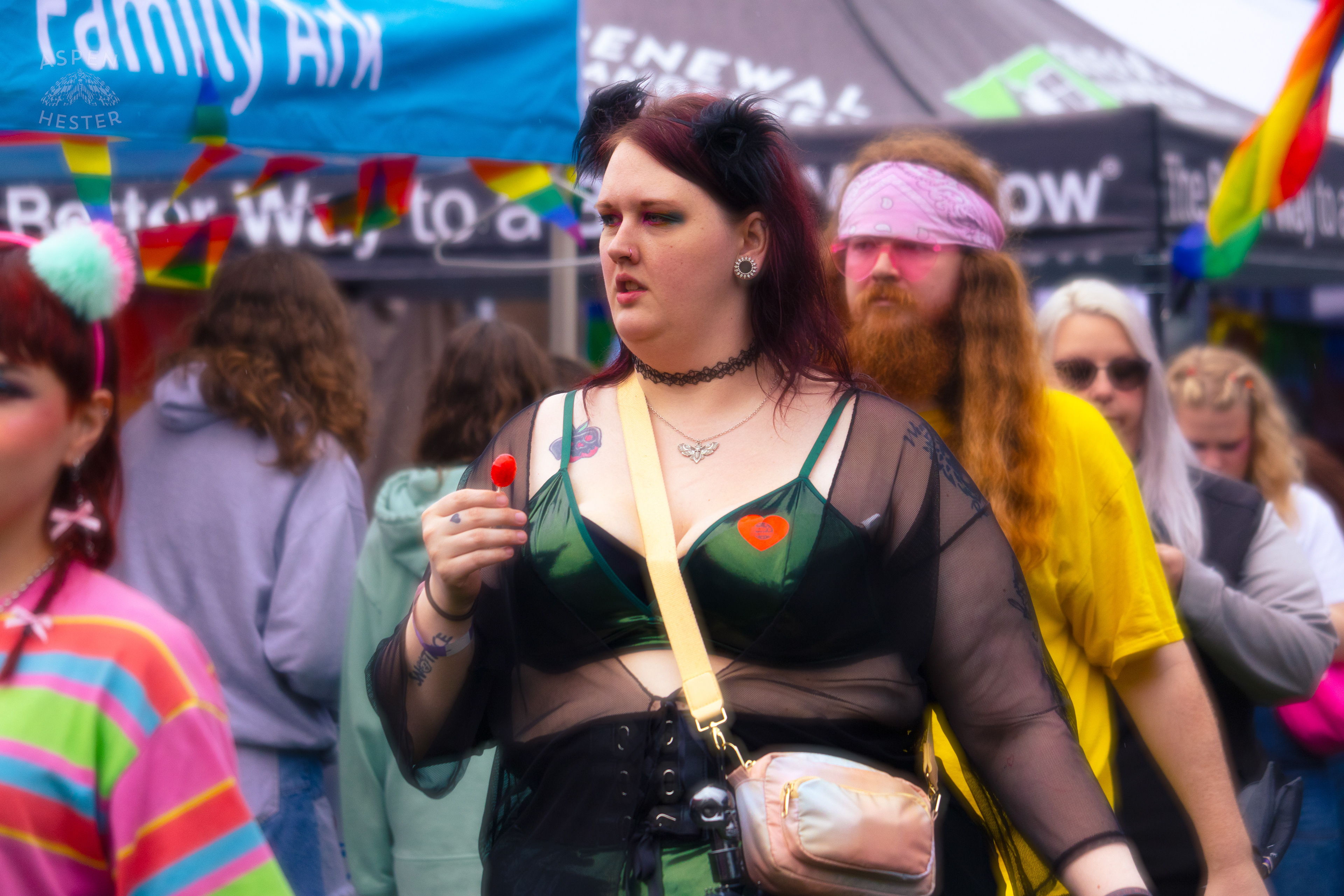 Perusing the Vendors at Southern Indiana Pride. June 1st, 2024/Aspen Hester