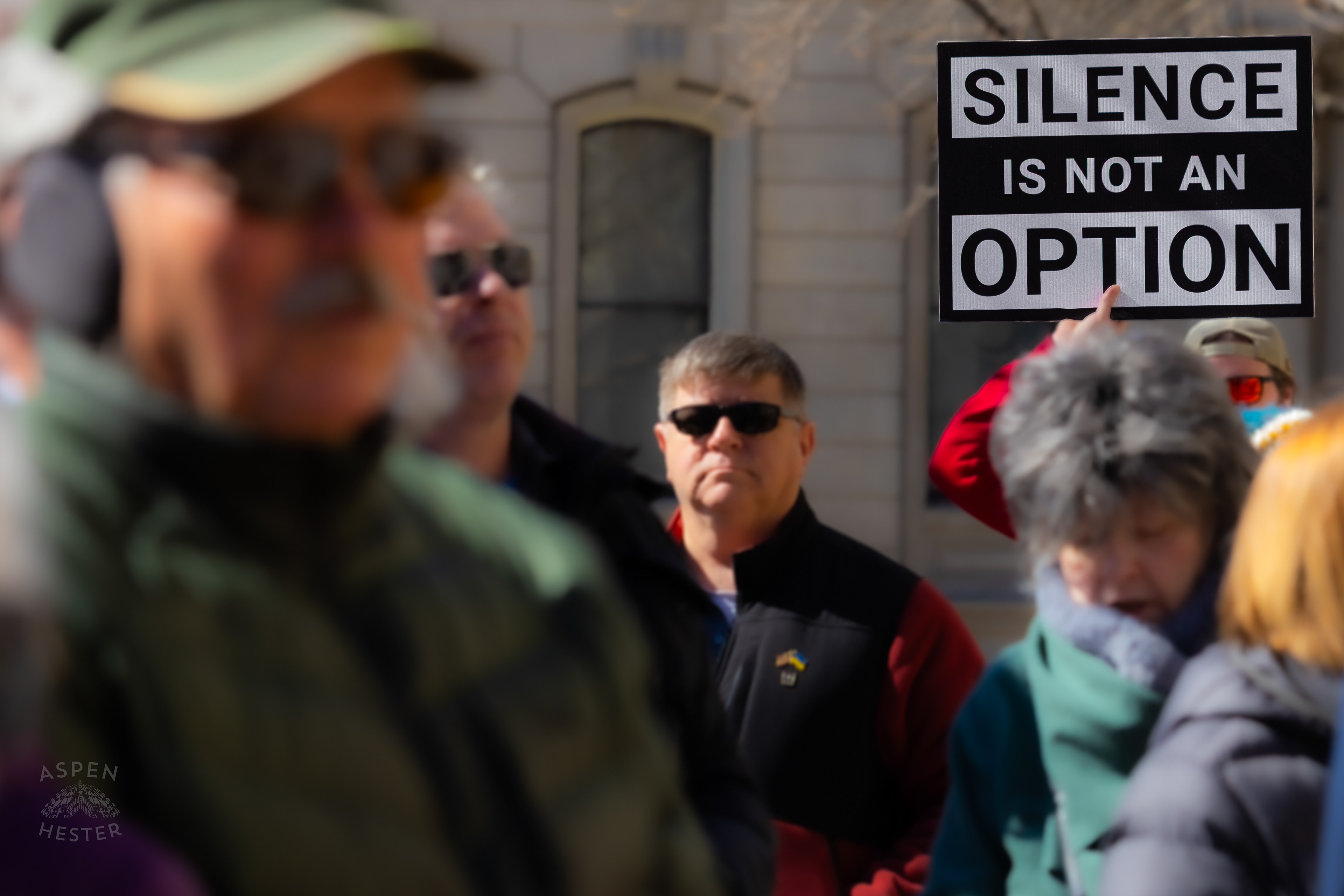 Louisvillians Calling On Others to Speak Up For Ukraine as The Community Rallies in Support of Ukraine. March 2nd, 2025/Aspen Hester