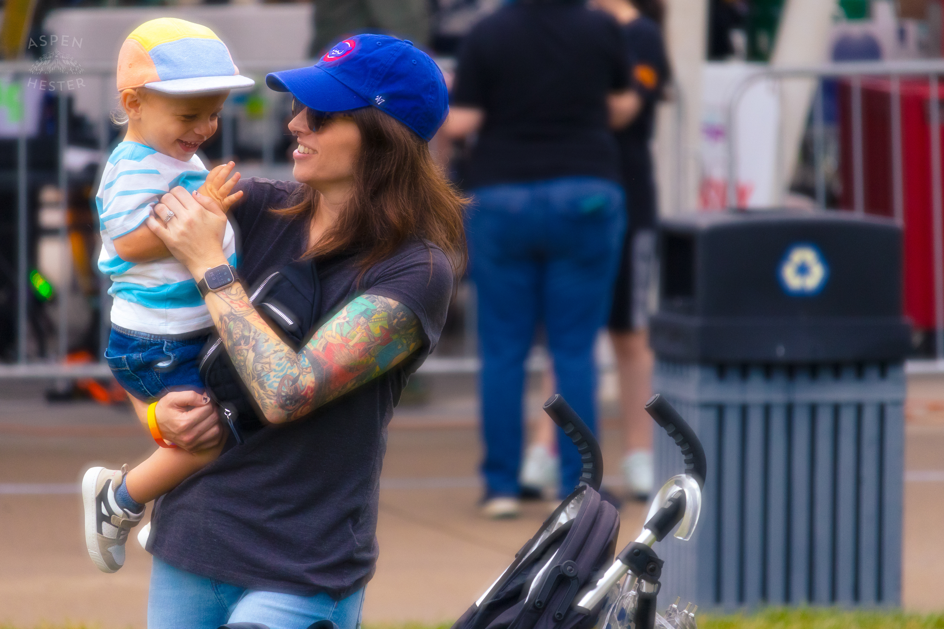 Part of A Young Family Celebrating at Southern Indiana Pride. June 1st, 2024/Aspen Hester