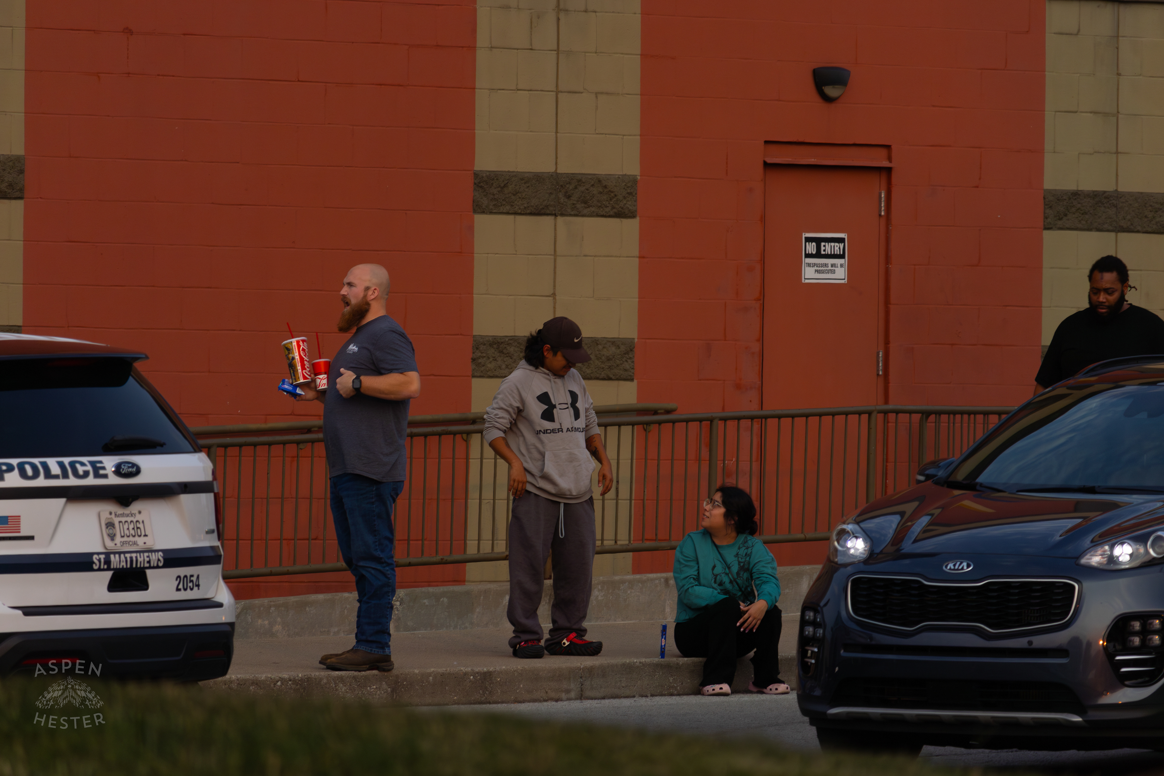 Witnesses of A Man Shooting Himself in The Head During A Police Stop Outside Mall St. Matthews. July 27th, 2024/Aspen Hester