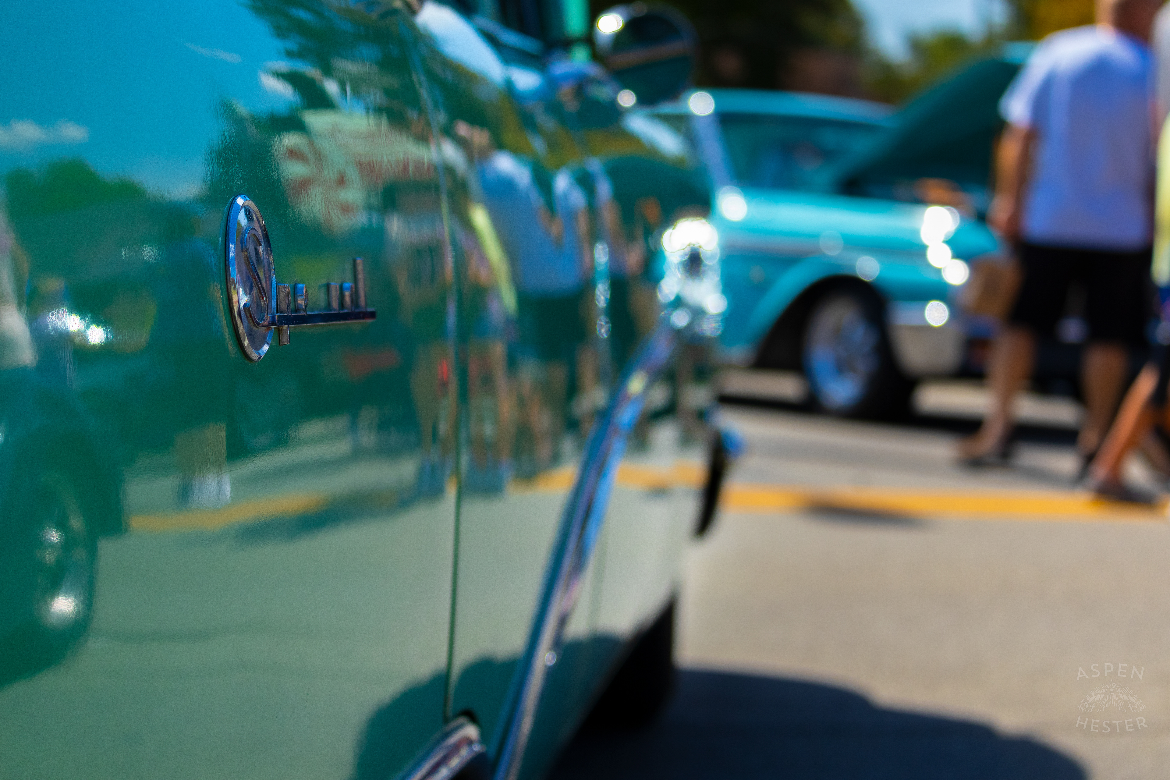 A Teal 1954 Buick Century Riviera on Display at The 2024 Jeffersontown Gaslight Festival. September 15th, 2024/Aspen Hester