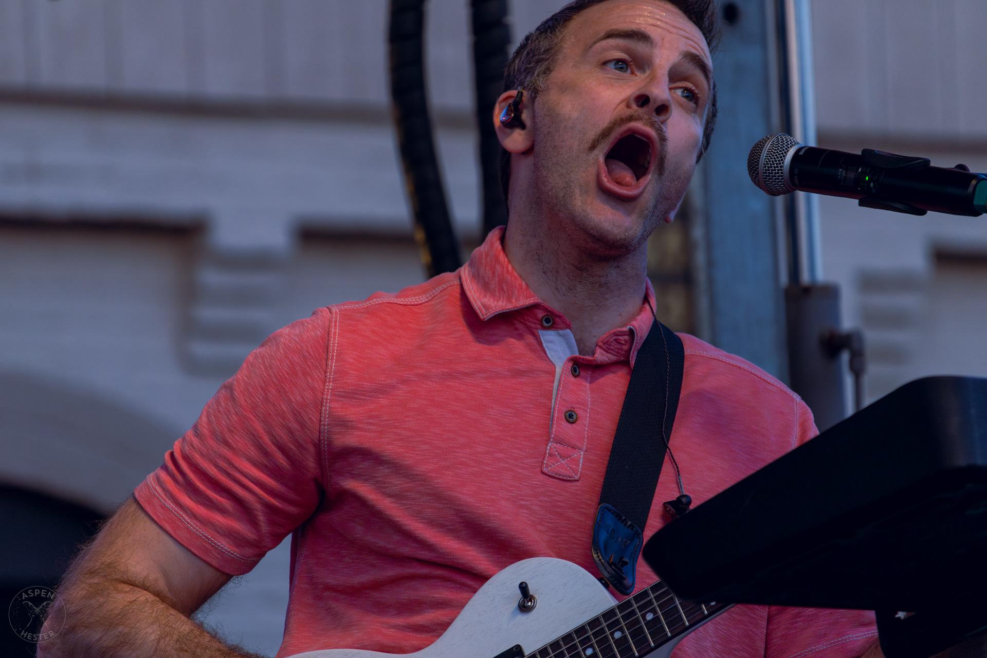 The Juicebox Heroes' Dexter Neeld Performing At Clarksville 'Good Times' Summer Concert Series. May 11th, 2024/Aspen Hester