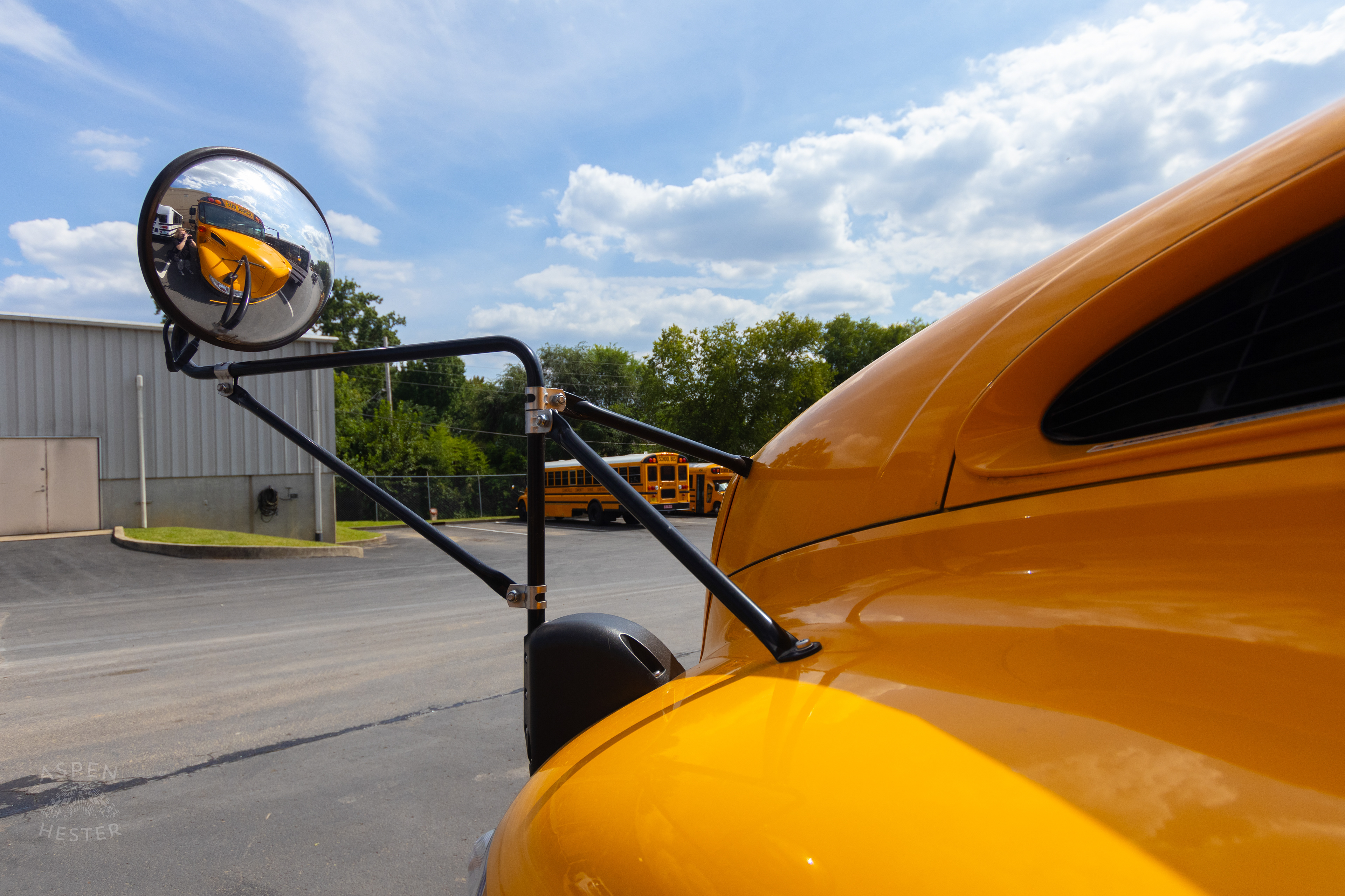 Clarksville Community School Cooperation Bus Sitting on The Lot August. 14th, 2024/Aspen Hester