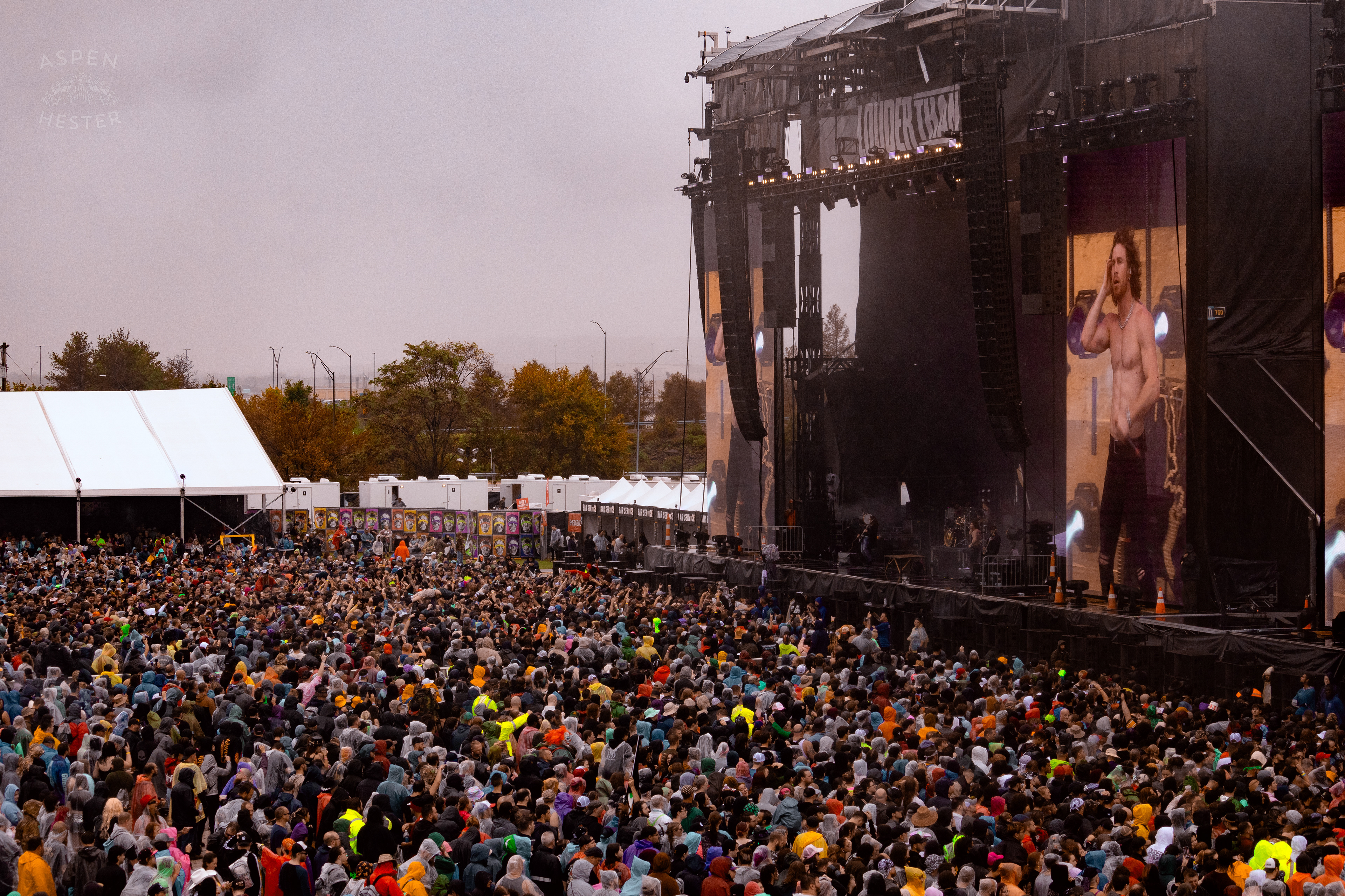 The Massive Crowd for Nothing More During Their Set at Louder than Life’s Saturday Shows. September 28th, 2024/Aspen Hester 