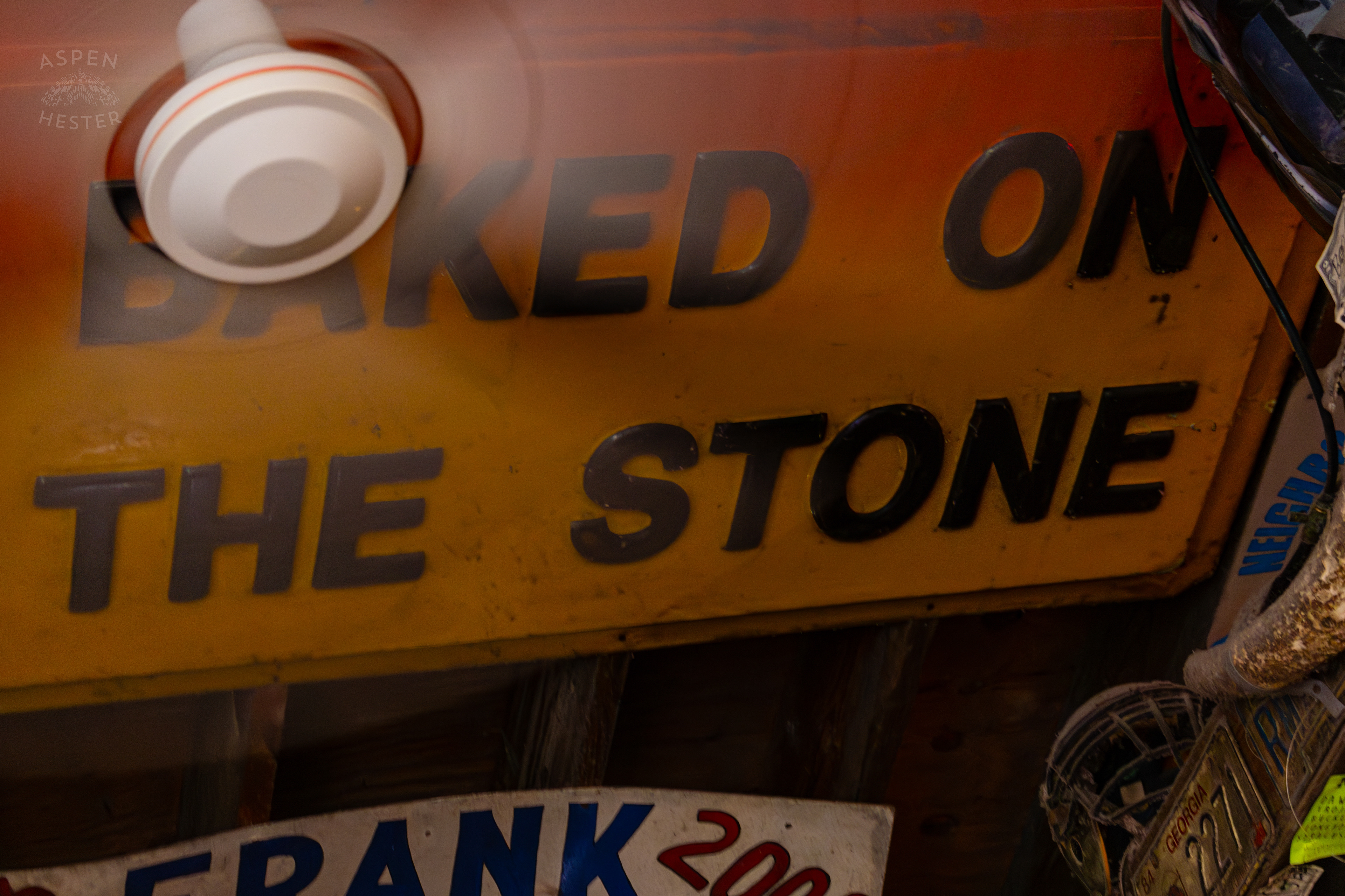 Celling Sings Inside Huc-A-Poos Bites and Booze on Tybee Island Georgia. June 25th, 2024/Aspen Hester