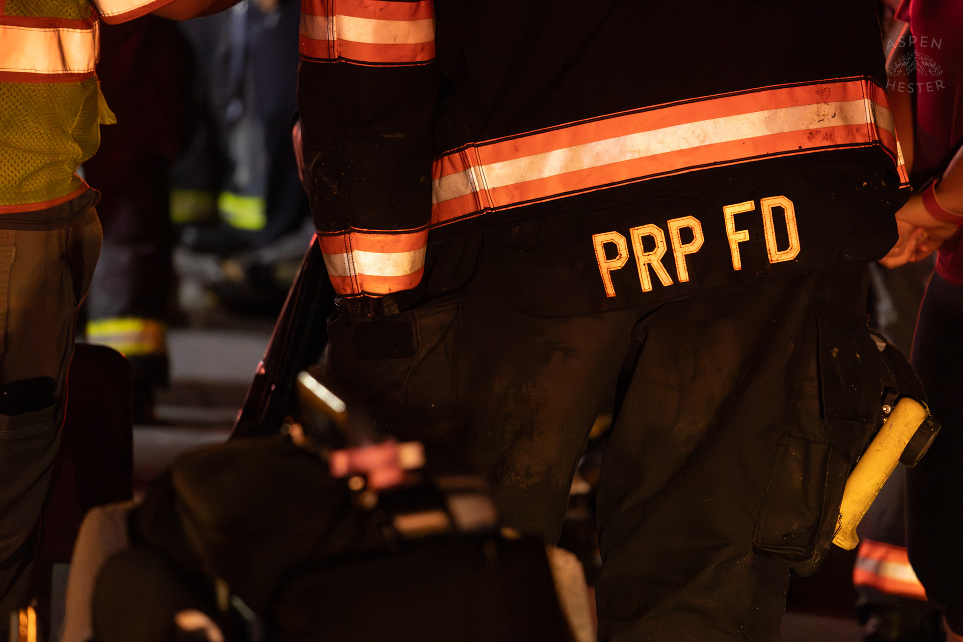 PRP Firefighters Battle A Flames at Big Run Creek Apartments. June 7th, 2024/Aspen Hester