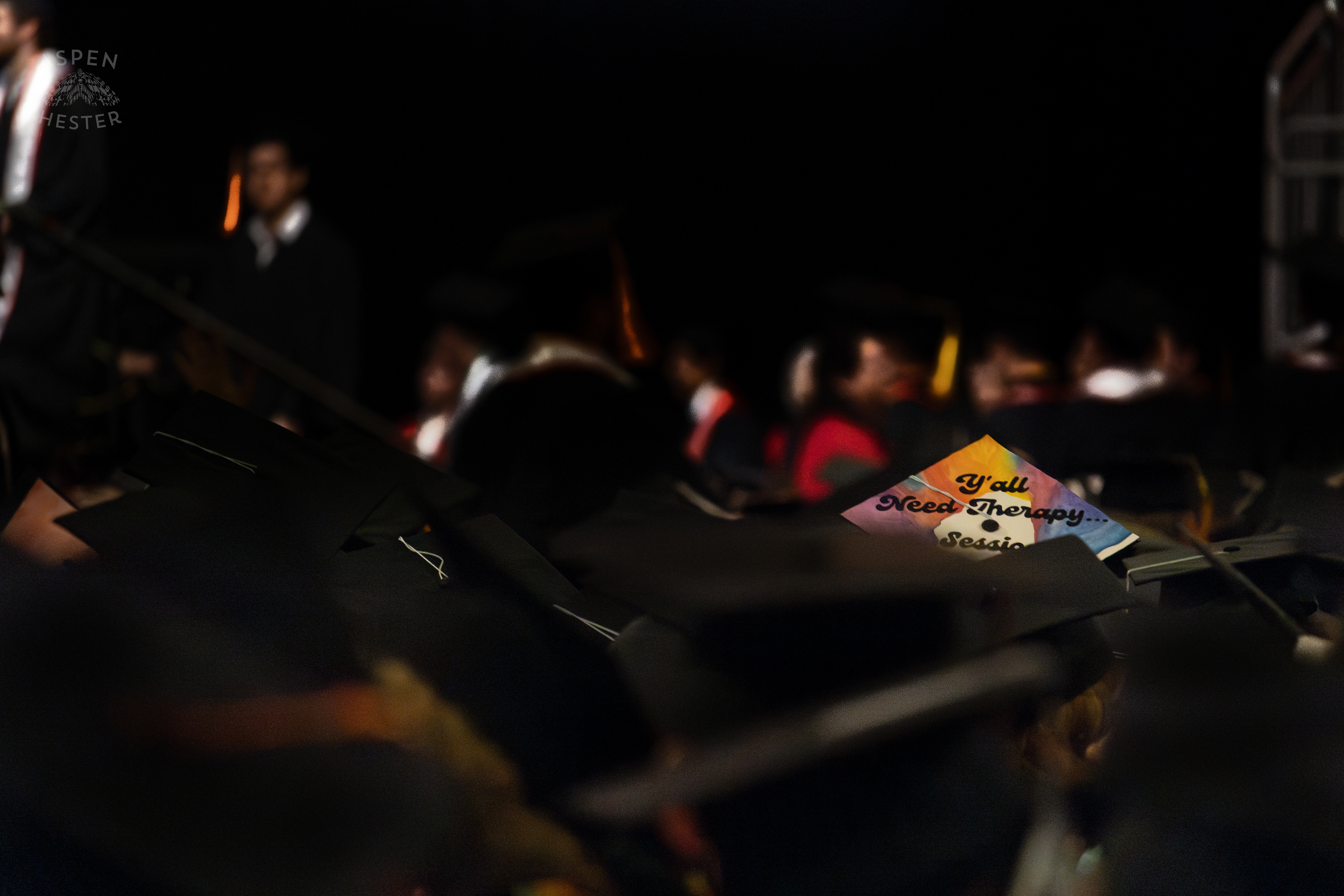 Graduation Cap at UofL's 2024 Spring Graduation. May 11th, 2024/Aspen Hester