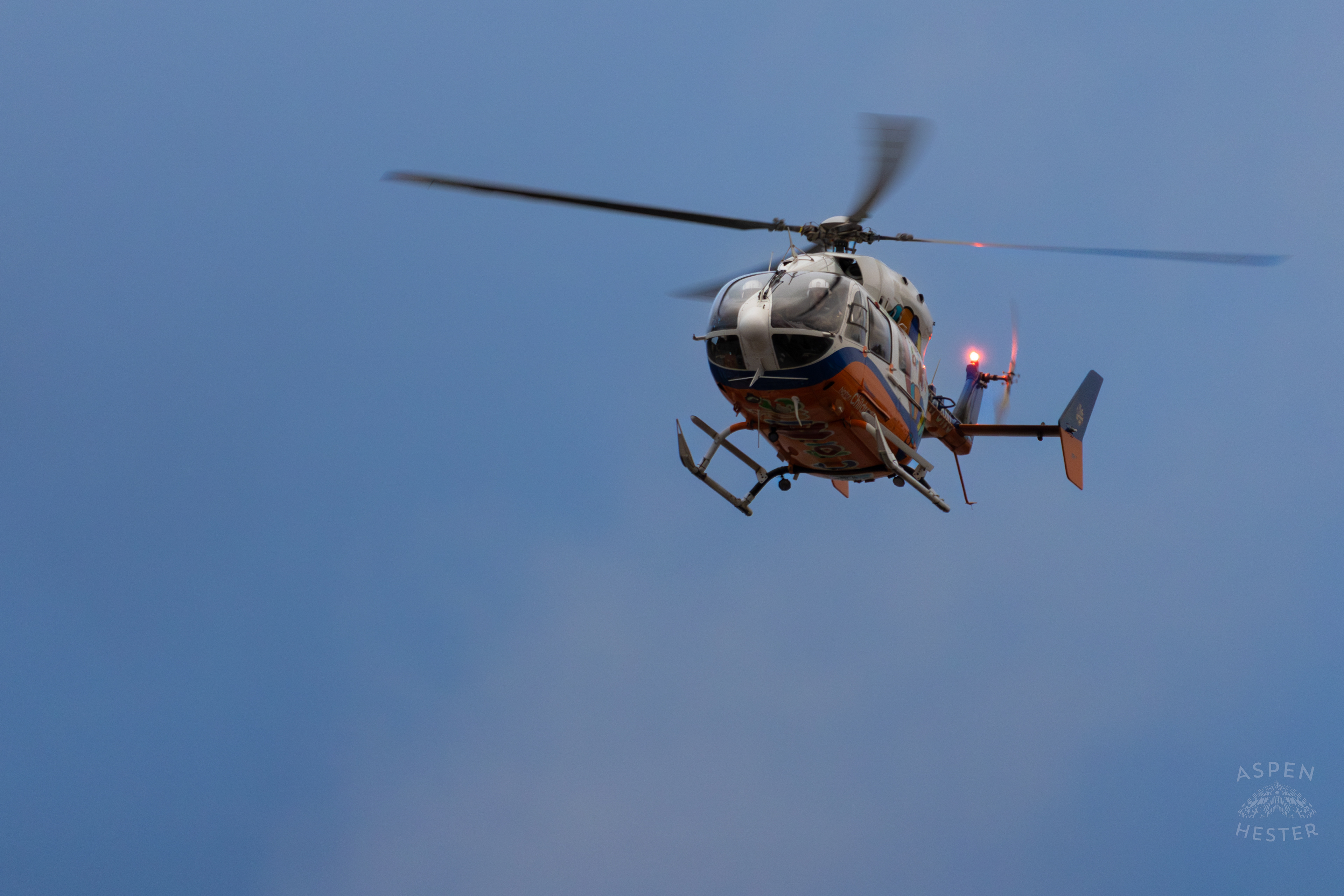 Kosair Kids Medical Helicopter Taking Off into The Louisville Airspace. November 14th, 2024/Aspen Hester