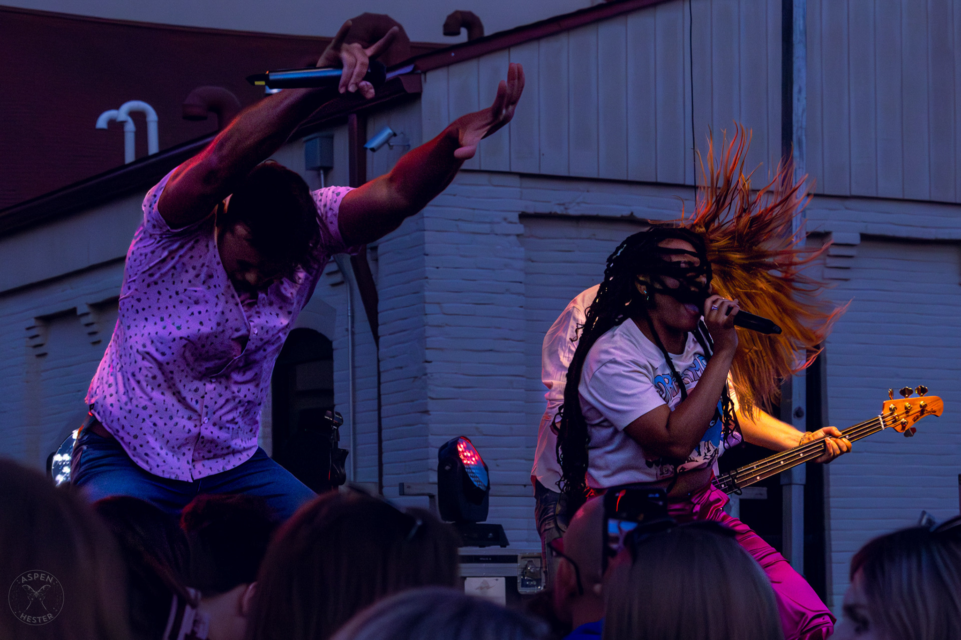 The Juicebox Heroes' Dan Farmer, Peyton Conners, and Josh Inzer Performing At Clarksville 'Good Times' Summer Concert Series. May 11th, 2024/Aspen Hester